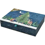 Peter Pauper Press Moonlit Forest Friends Deluxe Boxed Holiday Cards