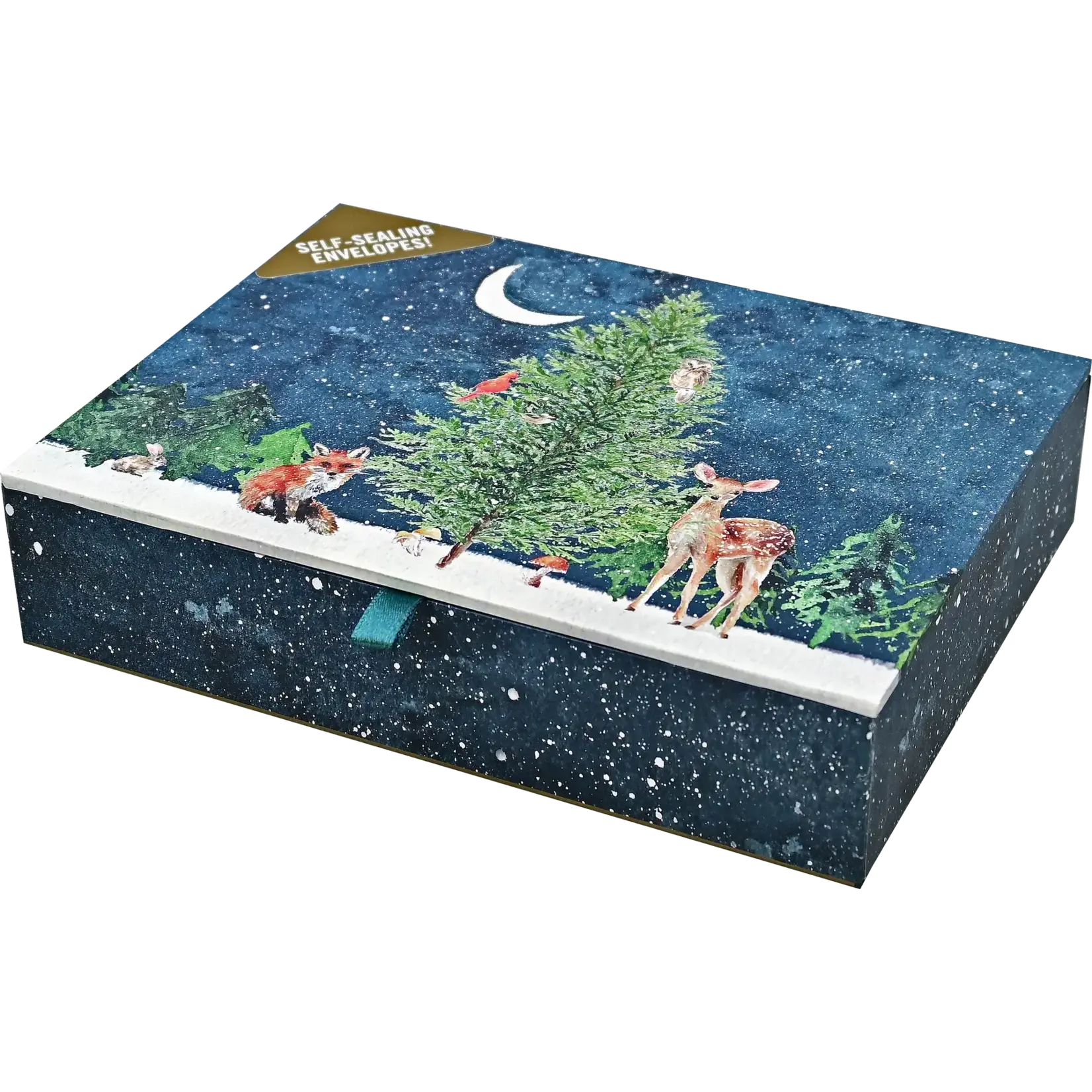 Peter Pauper Press Moonlit Forest Friends Deluxe Boxed Holiday Cards