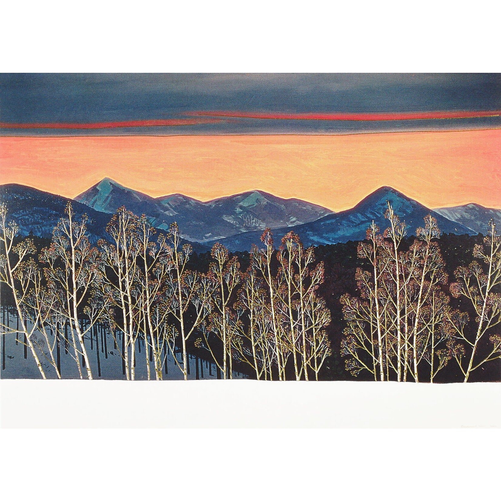 Peter Pauper Press Mountain Sunset Deluxe Boxed Holiday Cards