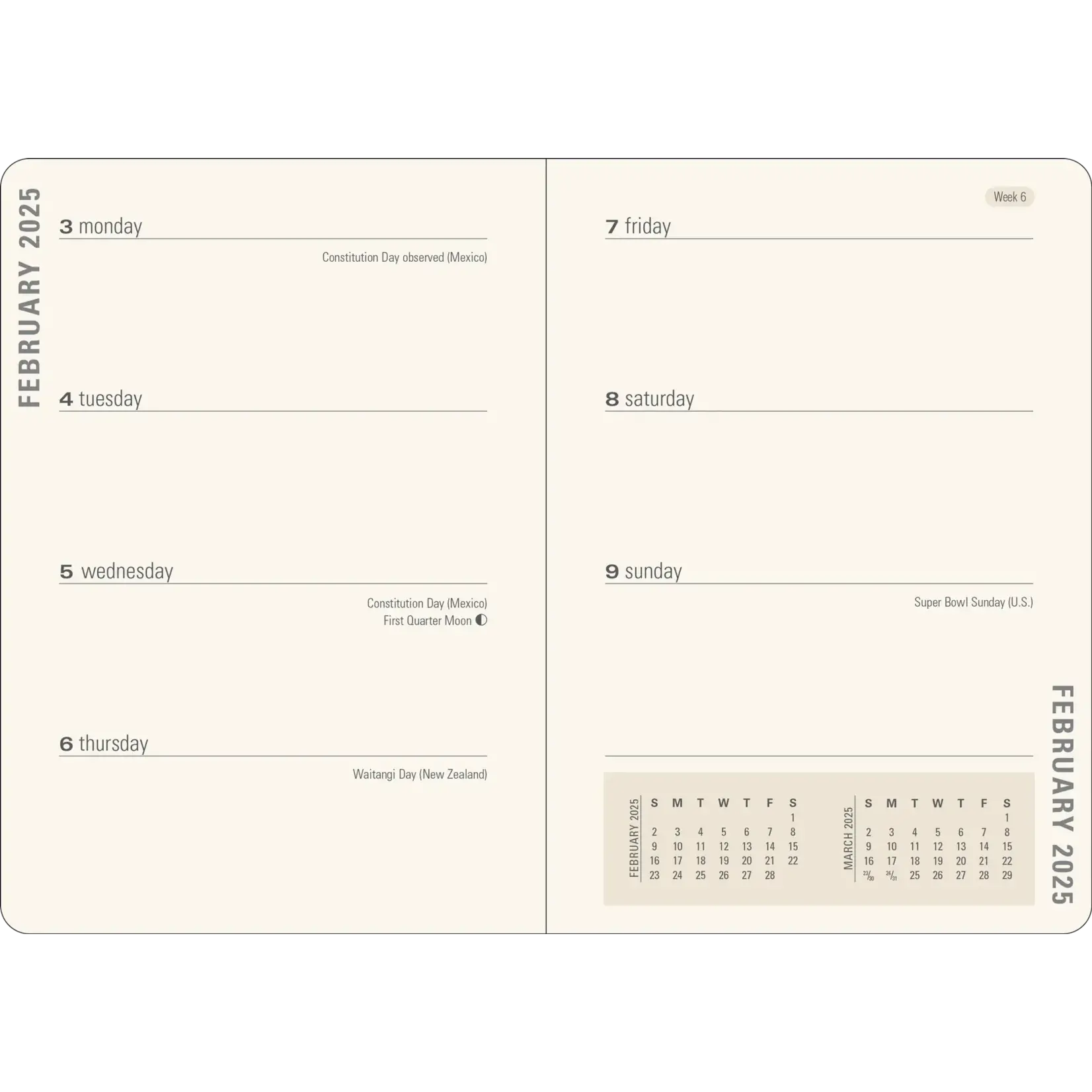 Peter Pauper Press 2025 Eucalyptus Weekly Planner