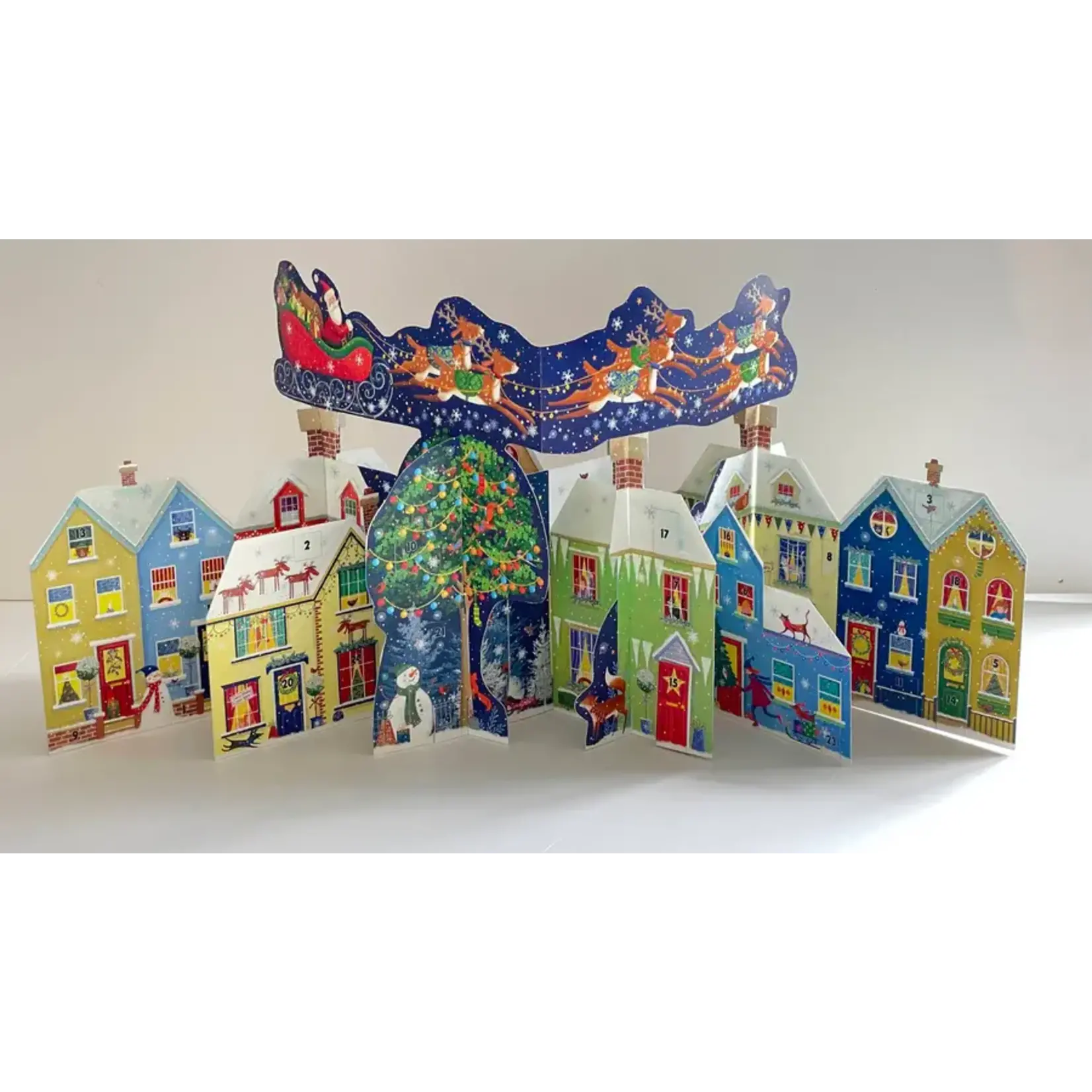 Santa's Rooftop Visit Advent Calendar
