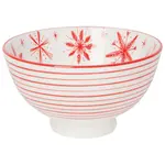 Snowflakes Stamped Bowl - 4 Inch