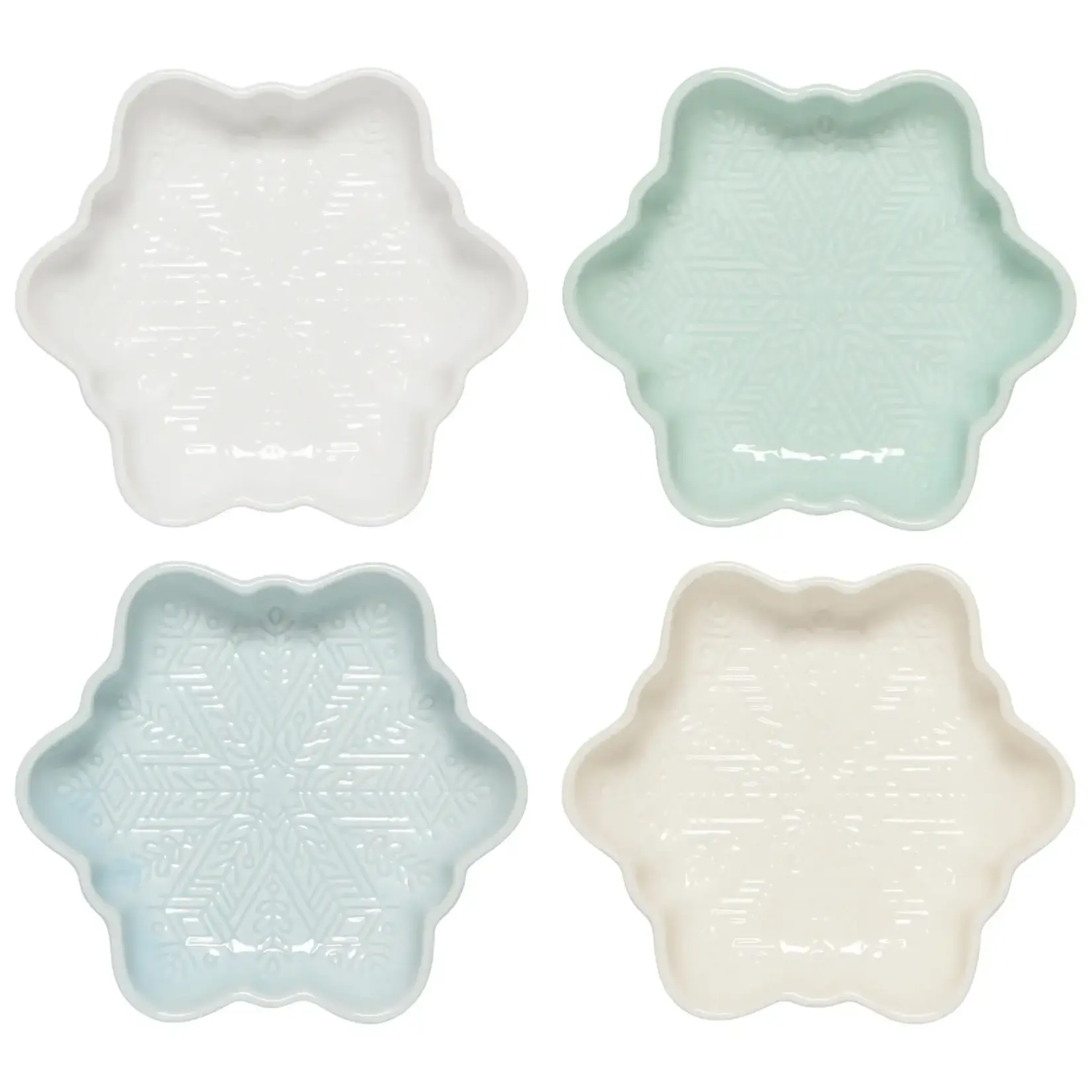 Snowflakes Dipping Dishes - Set of 4