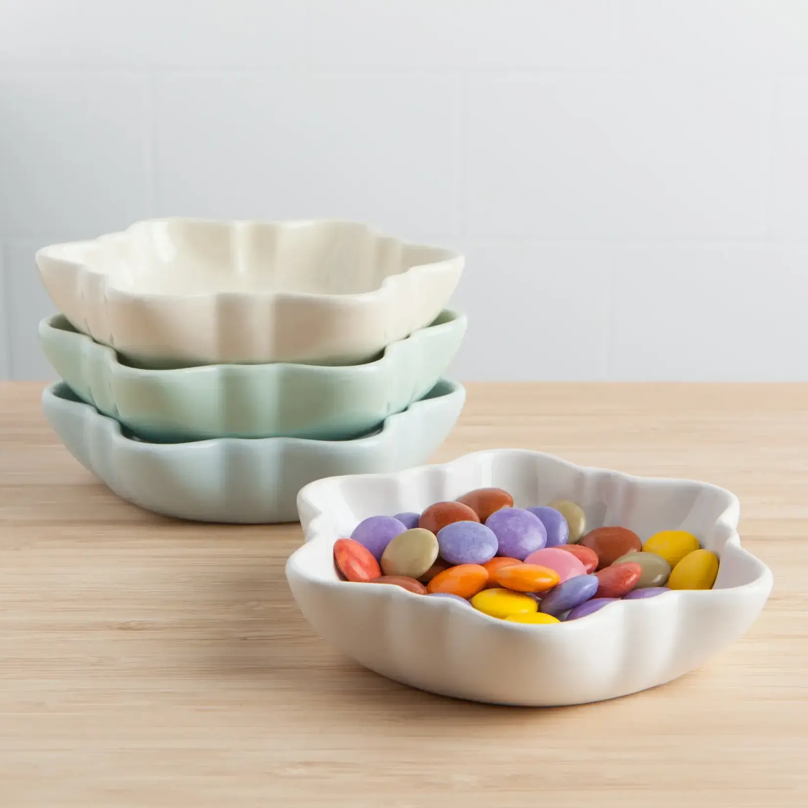 Snowflakes Dipping Dishes - Set of 4
