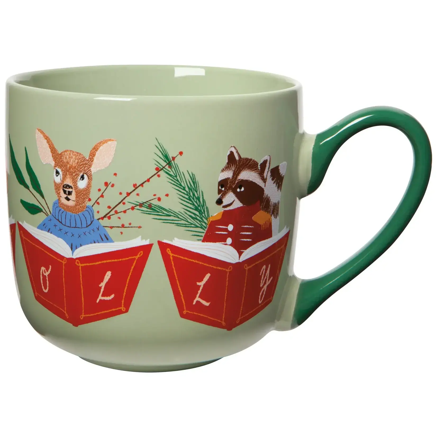 Woodland Carolers Mug and Dishtowel Set