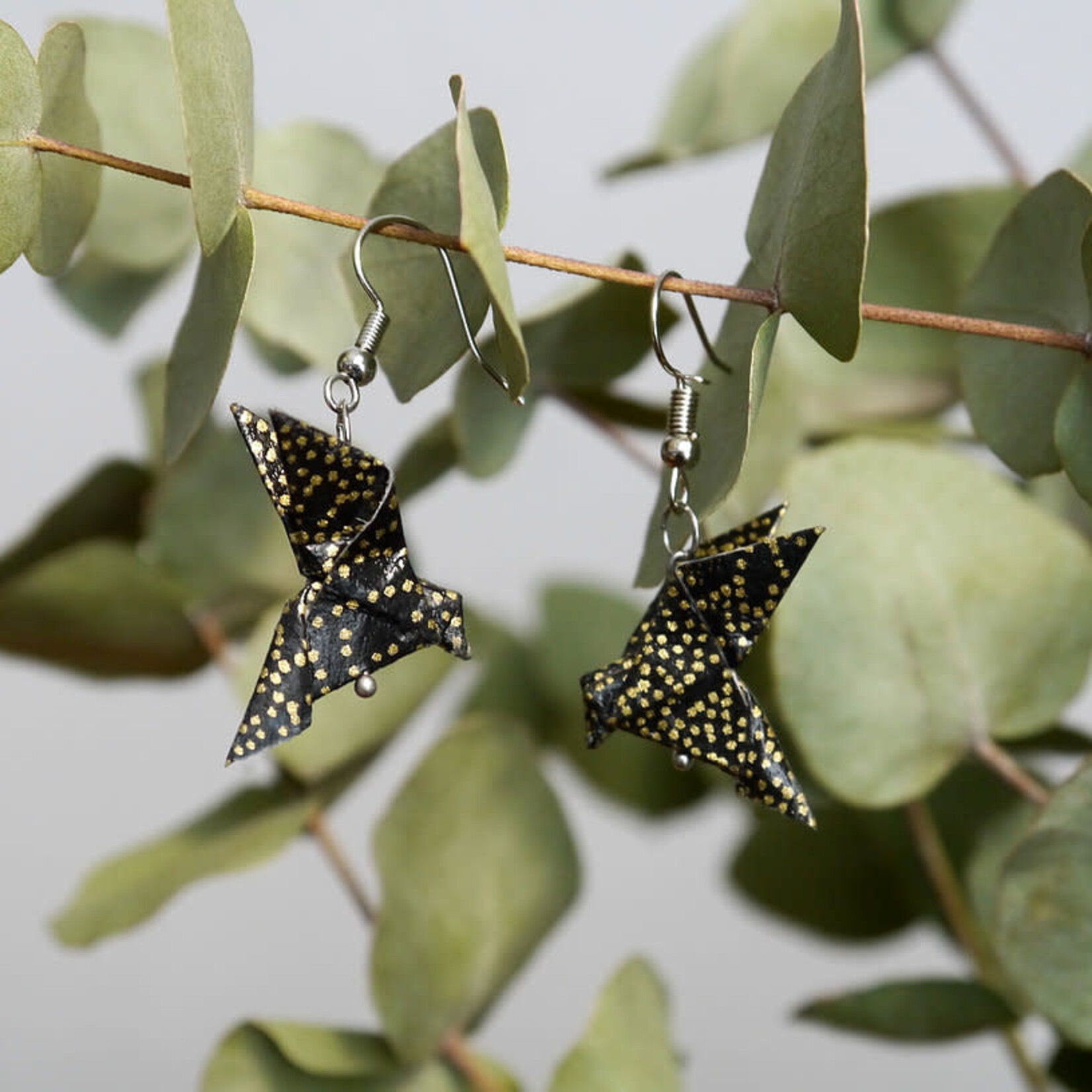 Origami Earrings - Couple of Doves
