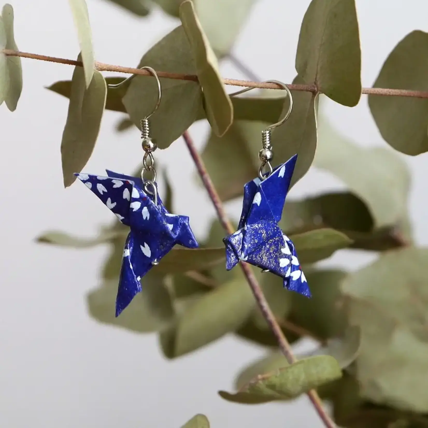 Origami Earrings - Couple of Doves