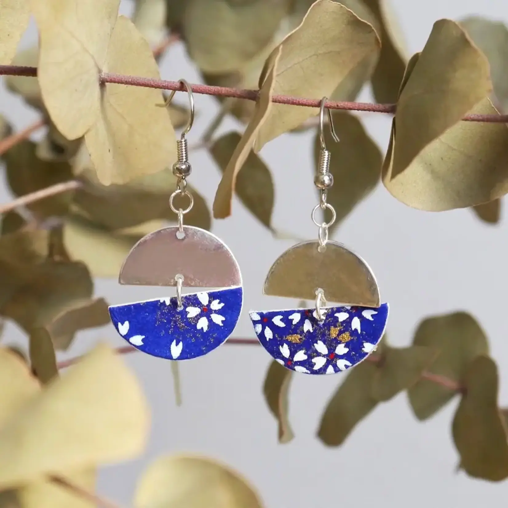 Japanese Paper Earrings - Tsuki