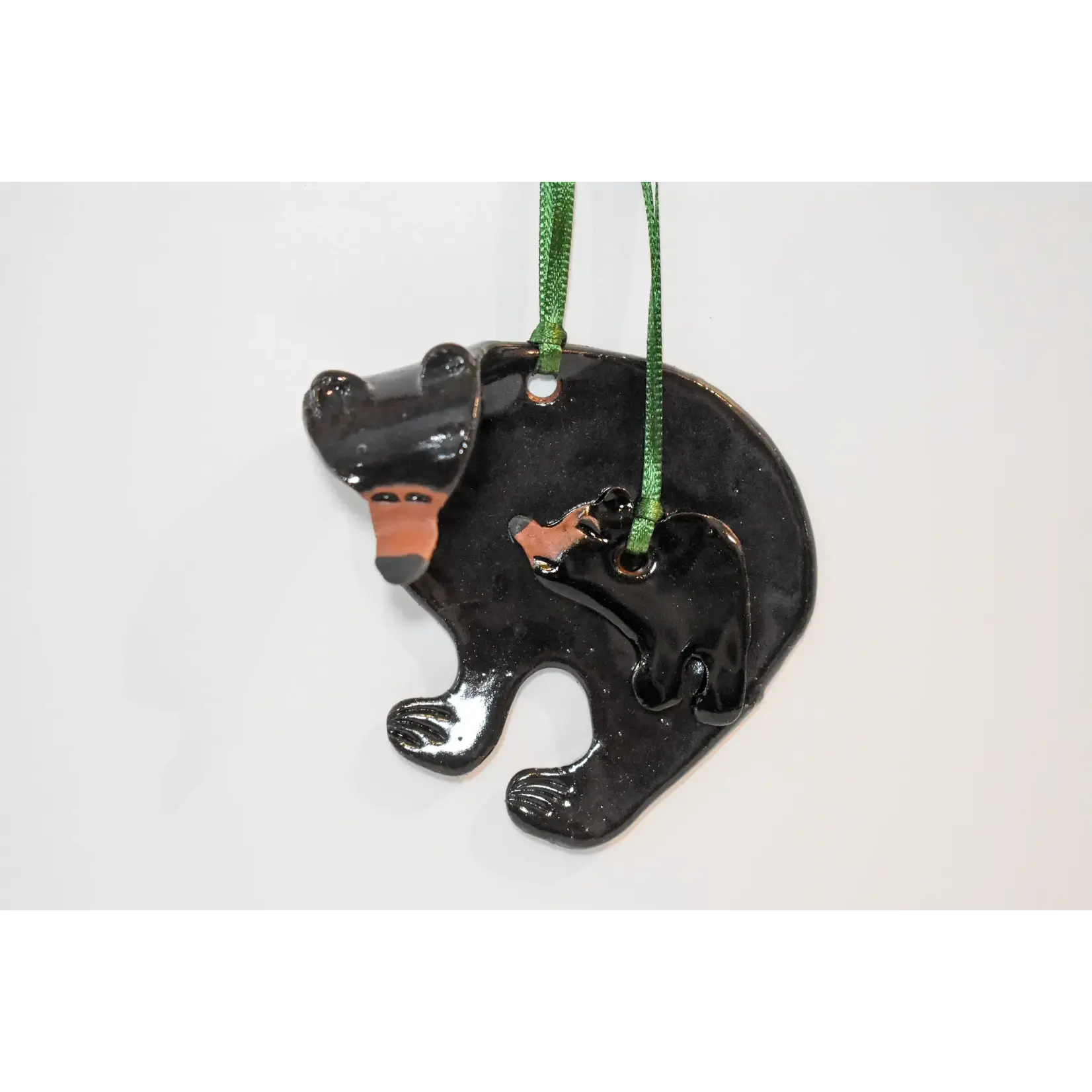 Black Bear with Cub Ornament