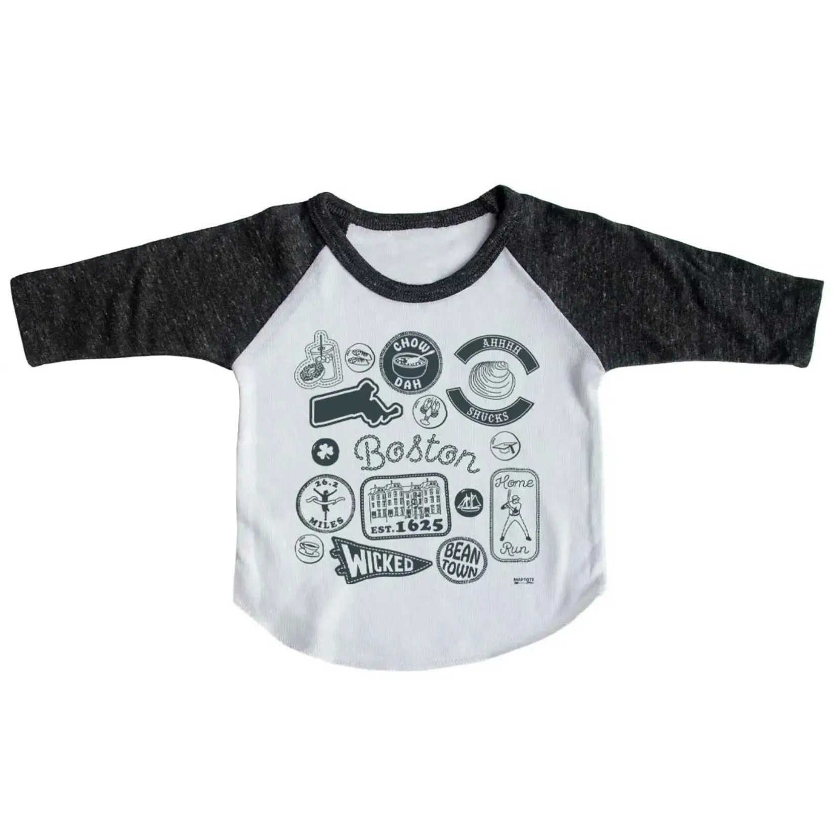 Boston Pins & Patches | Baby Baseball Tee (3-6mo)