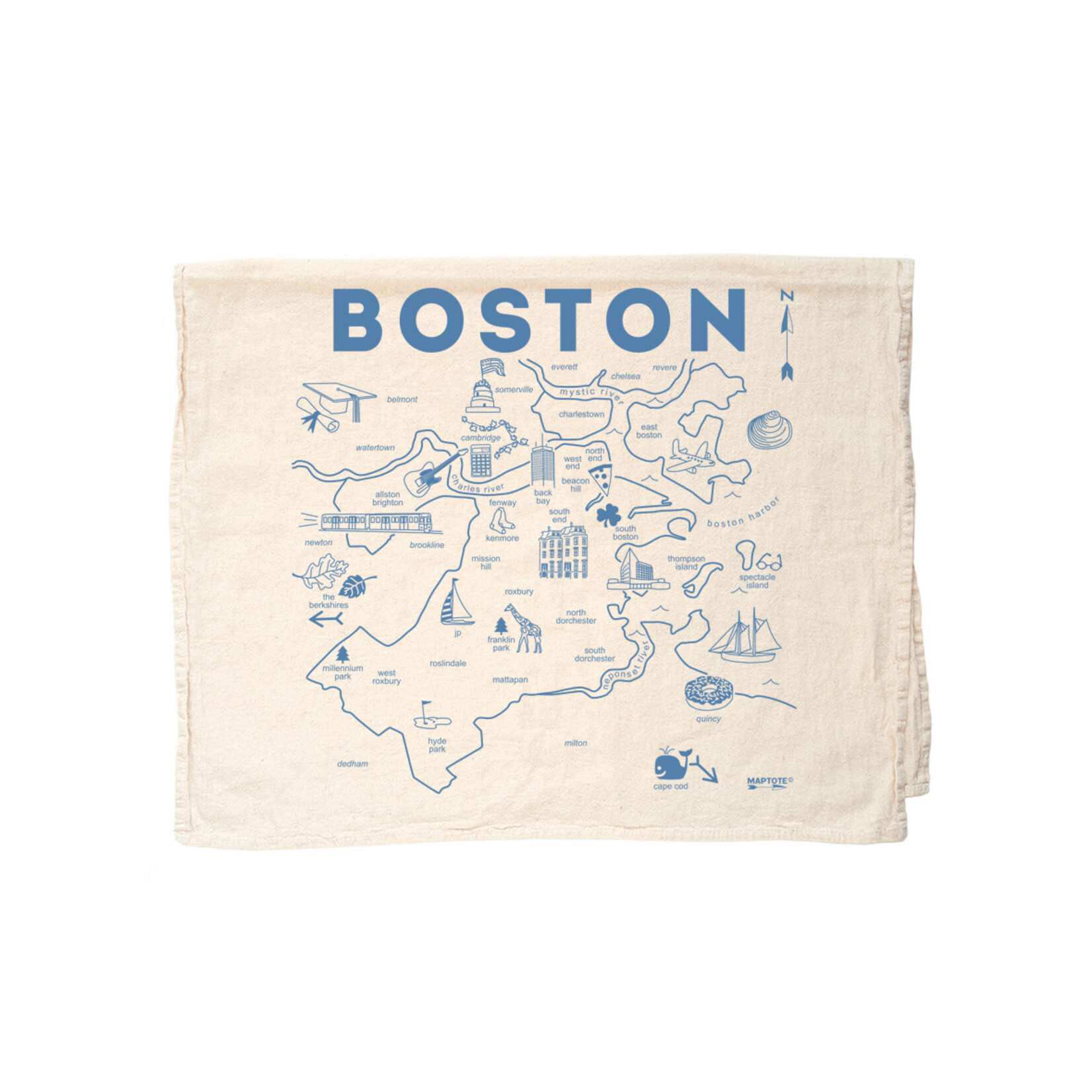 Boston Tea Towel - Natural