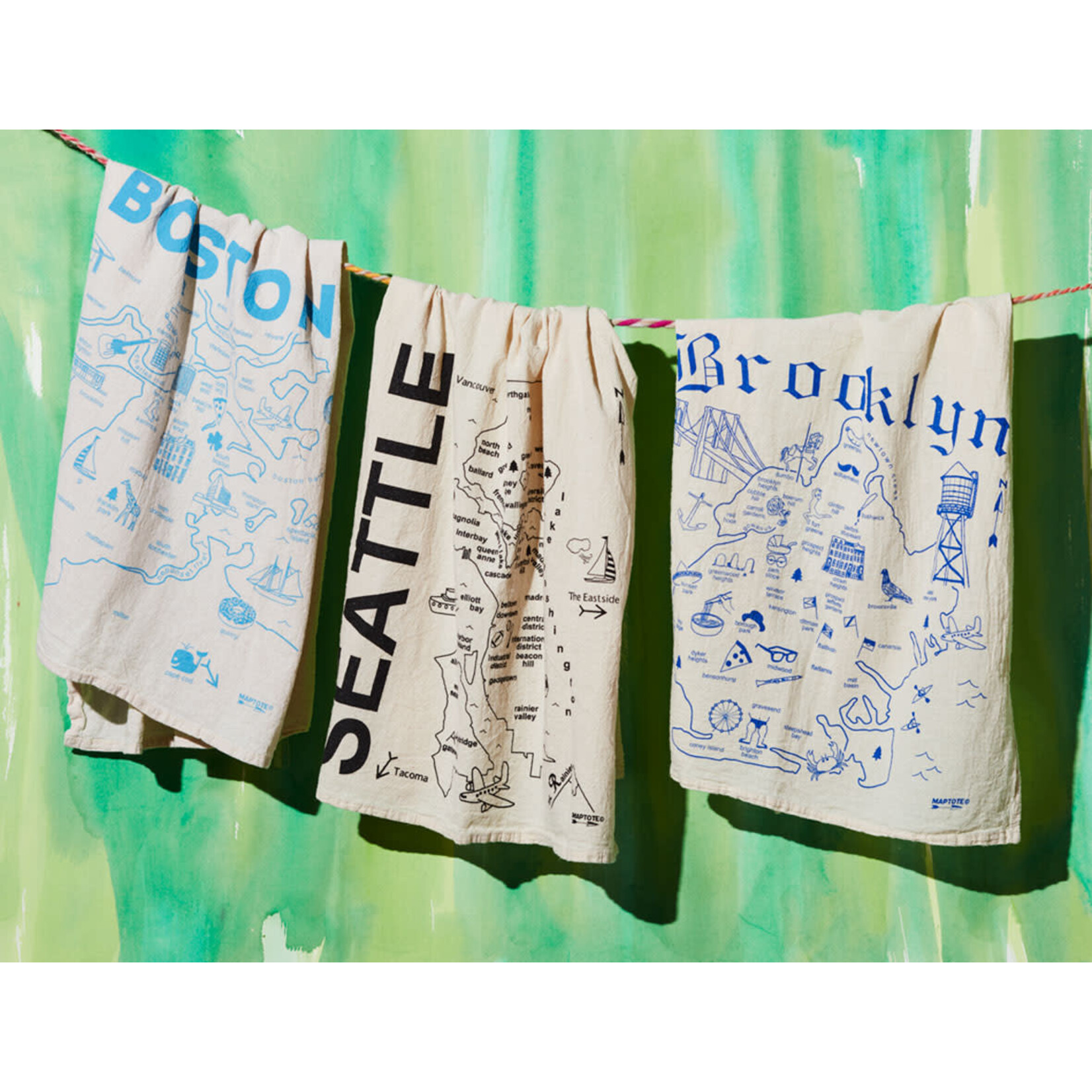 Boston Tea Towel - Natural