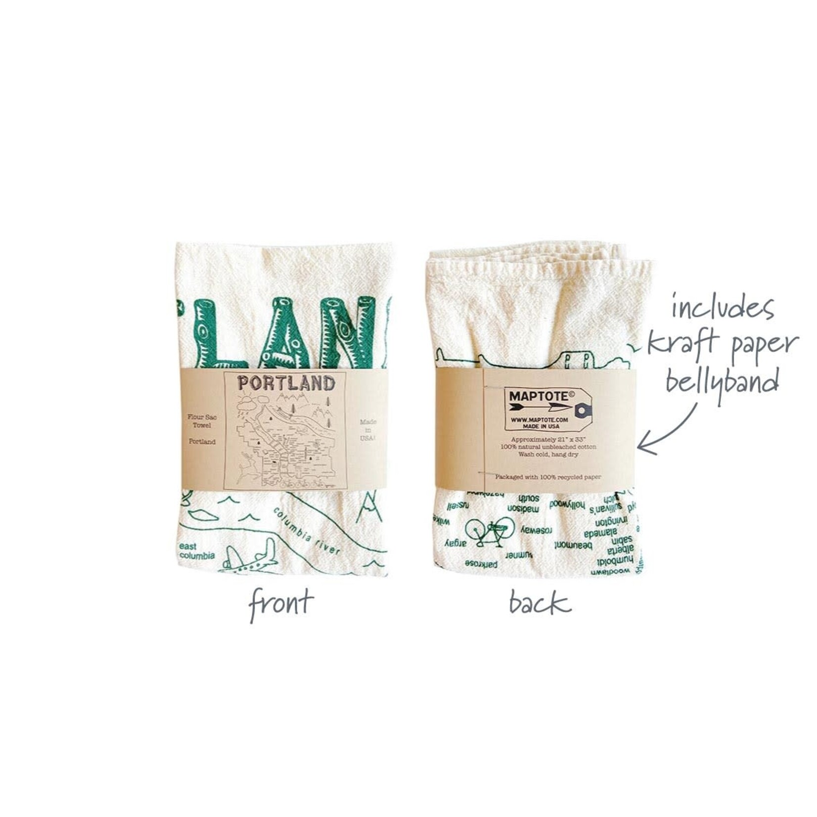 Boston Tea Towel - Natural