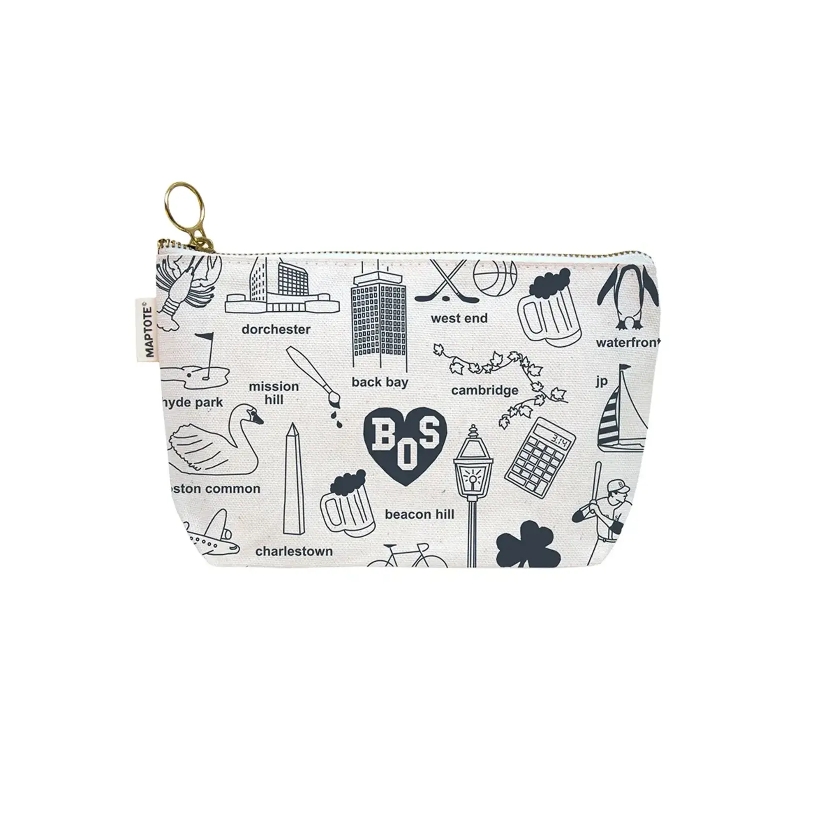 Boston Zipped Pouch - Natural
