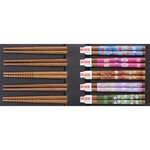 Nagomi Floral - Japanese Bamboo Chopsticks (Set of 5)
