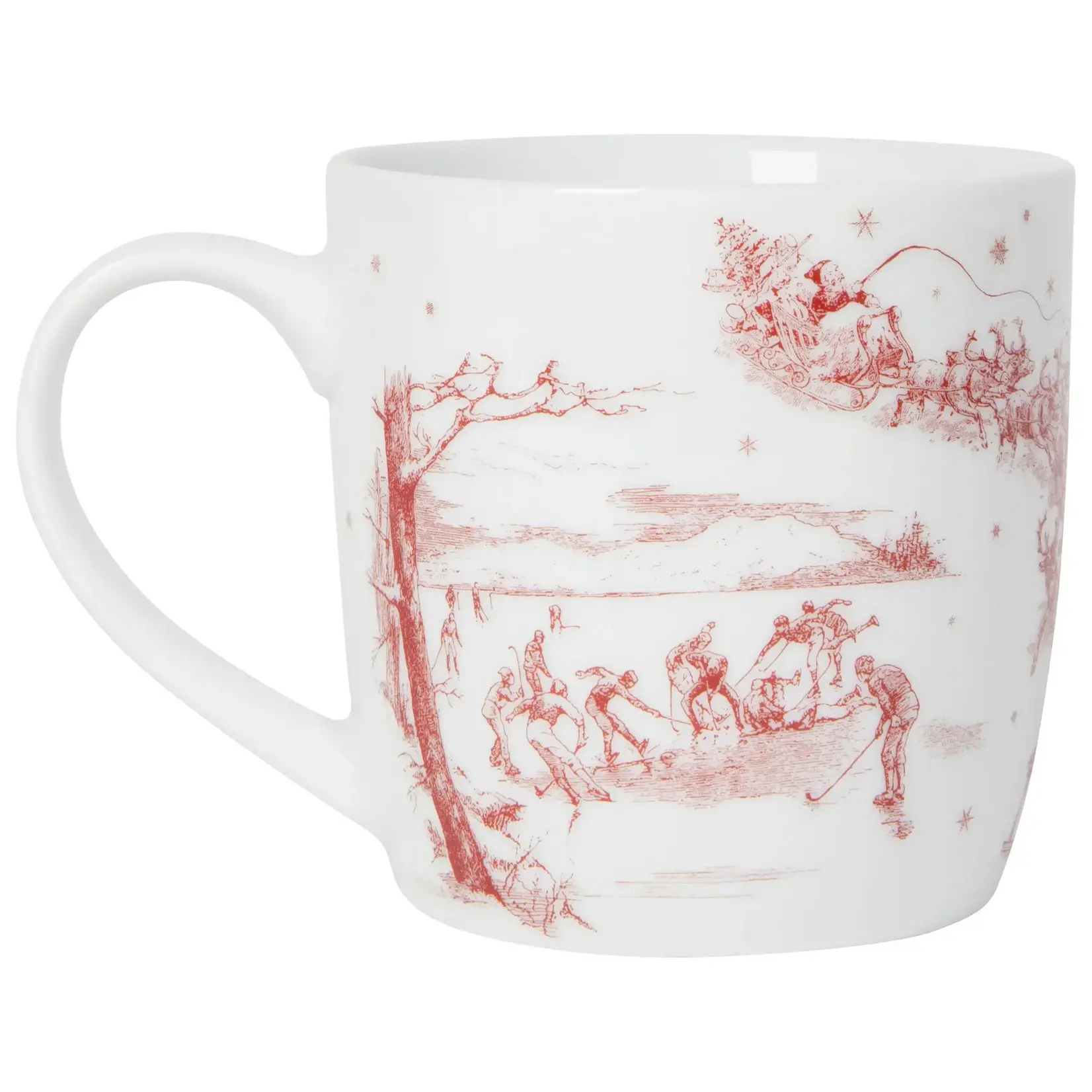 Winter Toile Porcelain Mug
