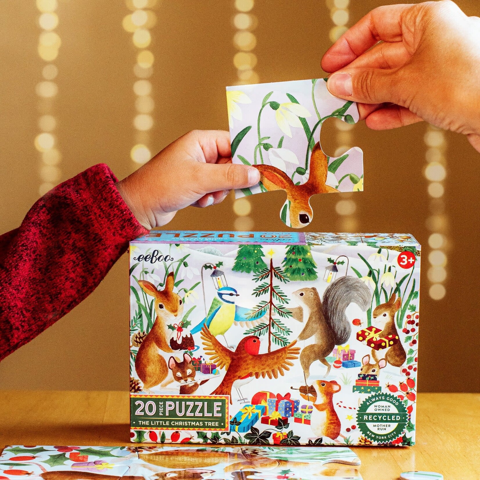 eeboo The Little Christmas Tree 20 Piece Puzzle