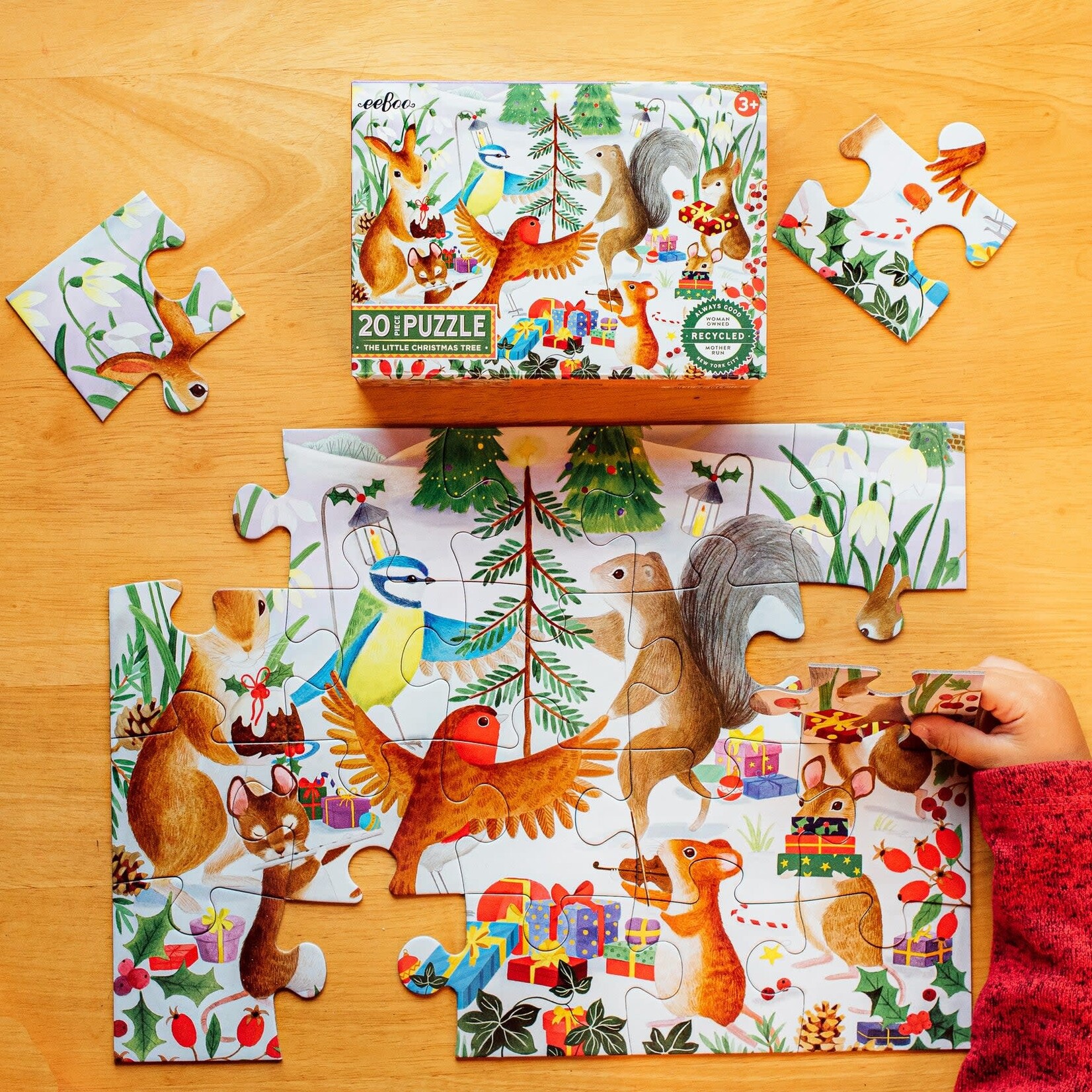 eeboo The Little Christmas Tree 20 Piece Puzzle