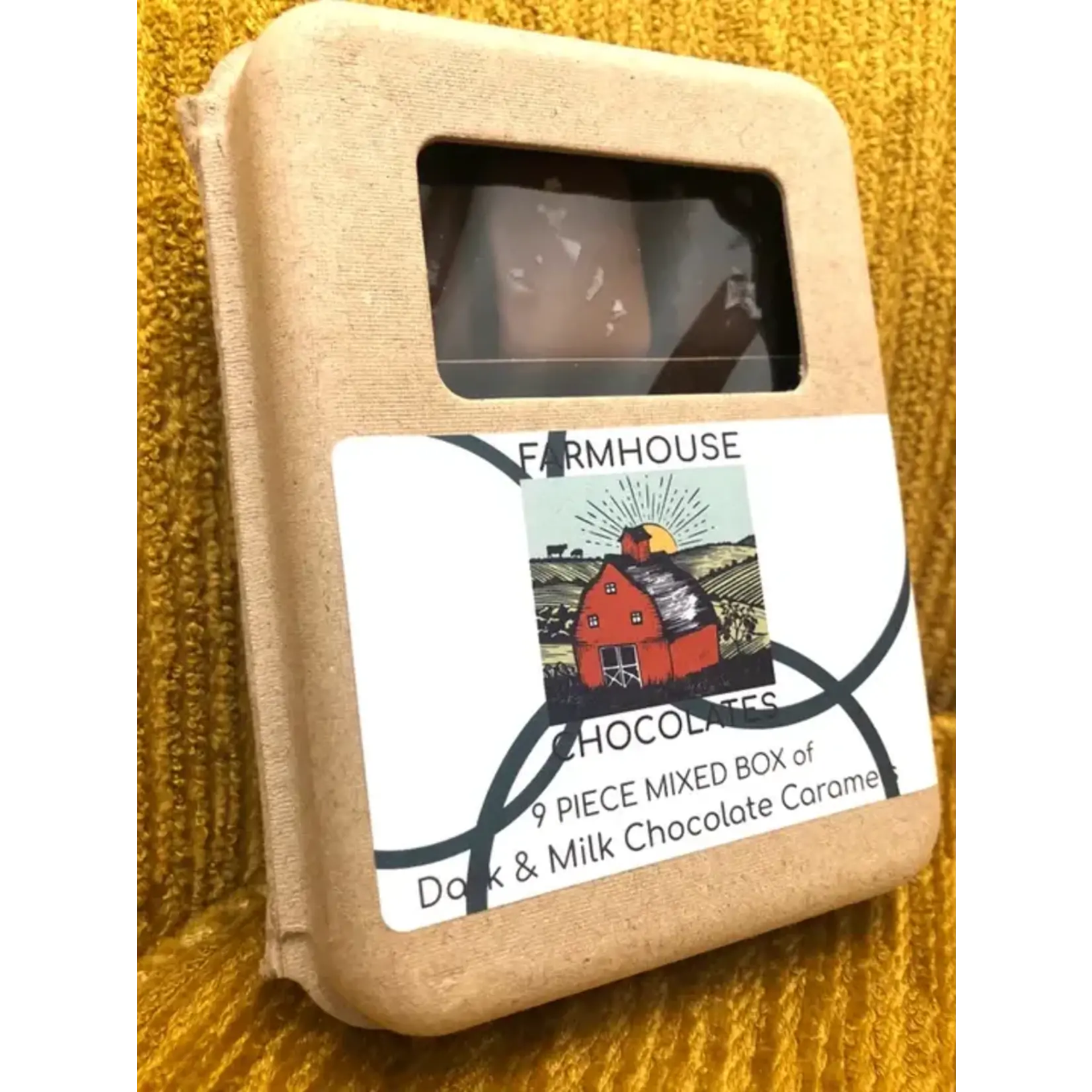 9 Piece Milk & Dark Chocolate Covered Salted Caramels, Mixed