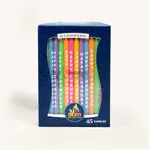 Chanukah Candles - "Happy Chanukah" Multi Color - 45 Pack