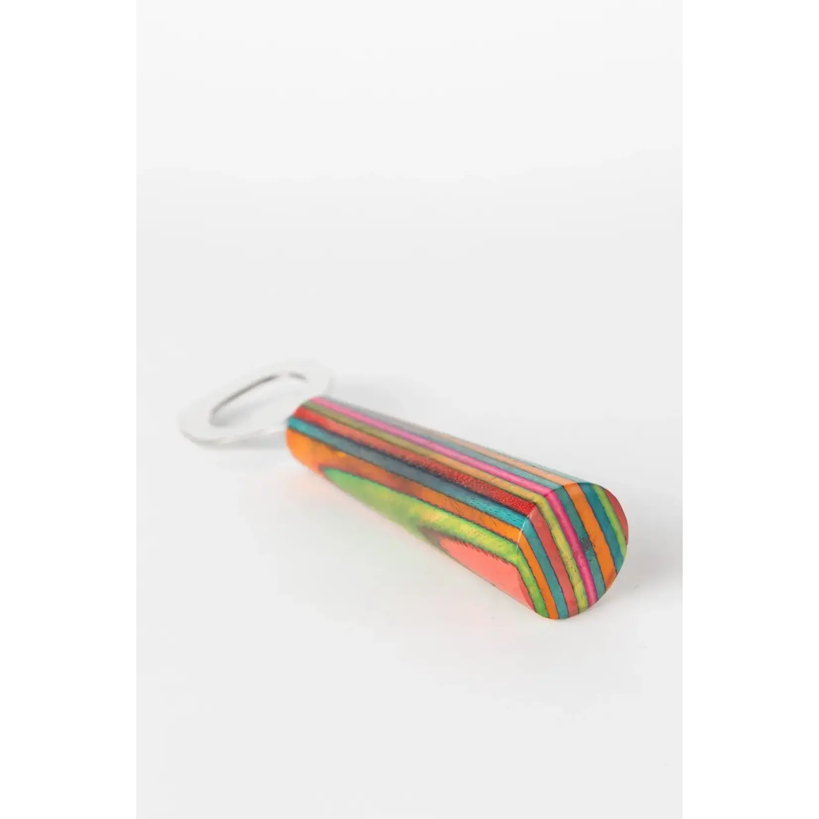 Striped Wood Bottle Opener
