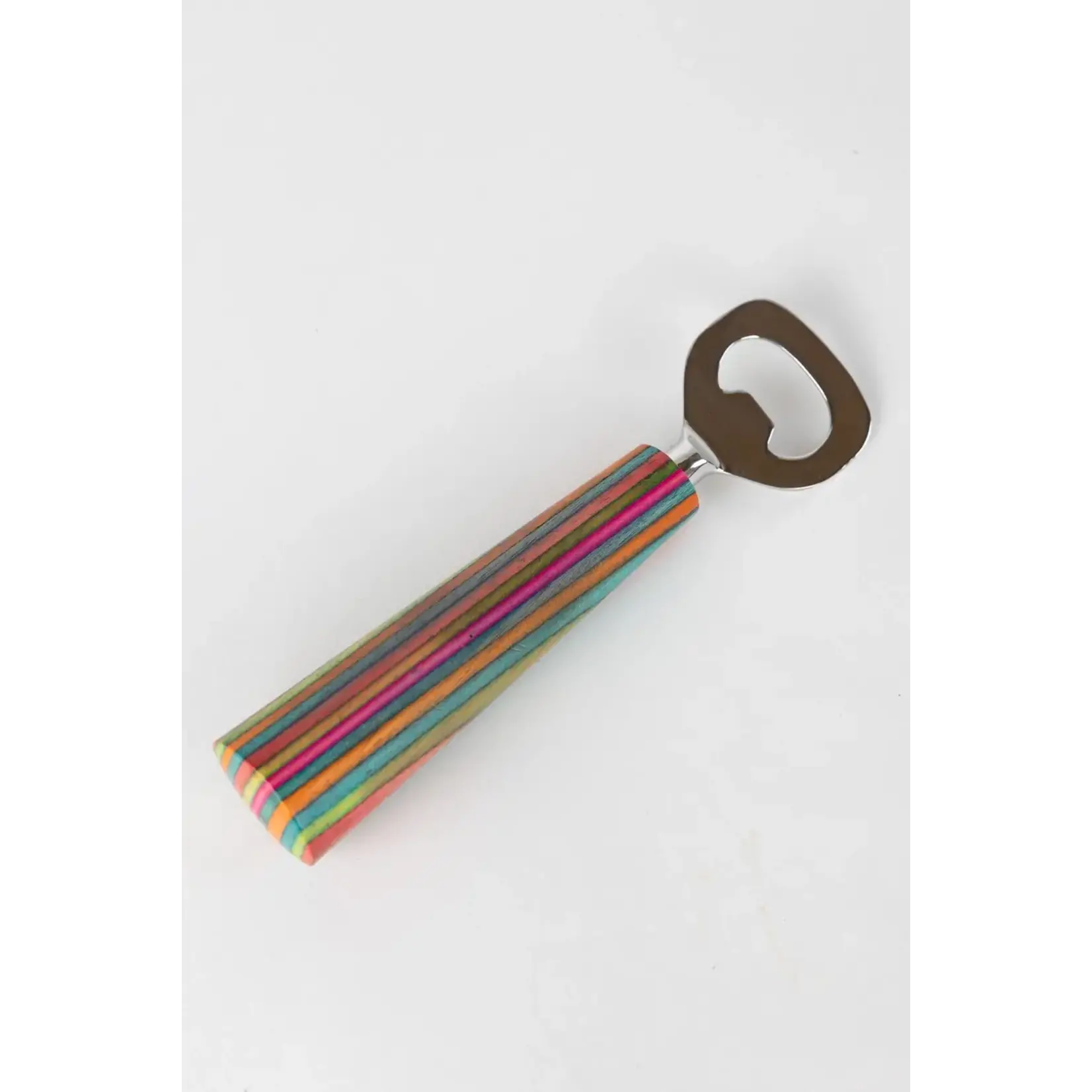 Striped Wood Bottle Opener