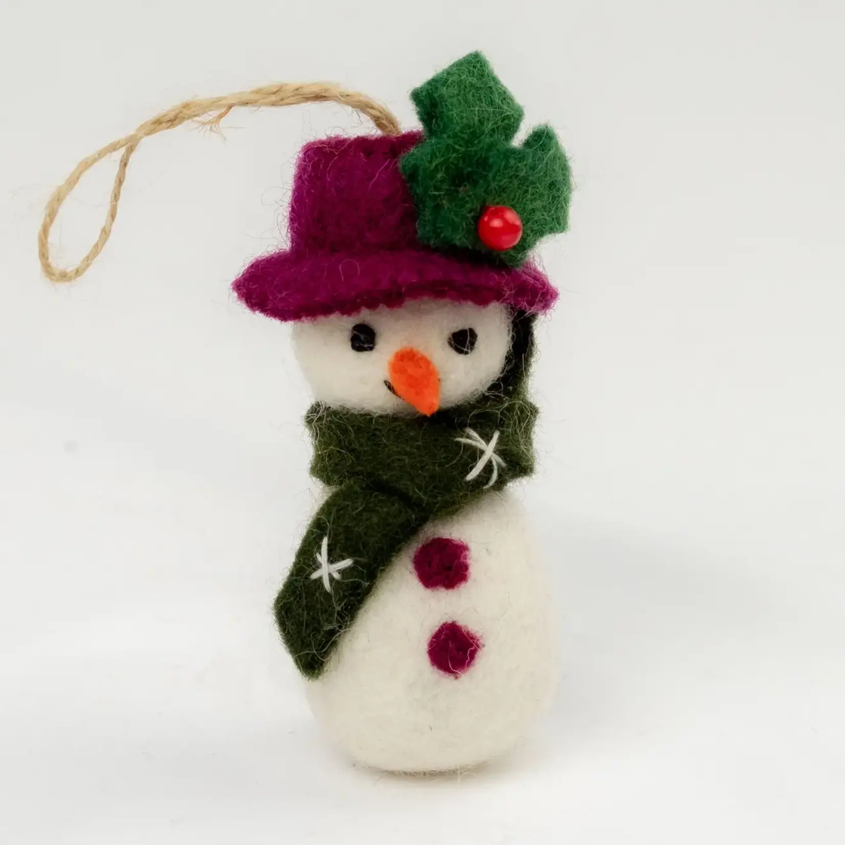 Wool Felt Ornament - Snowmen