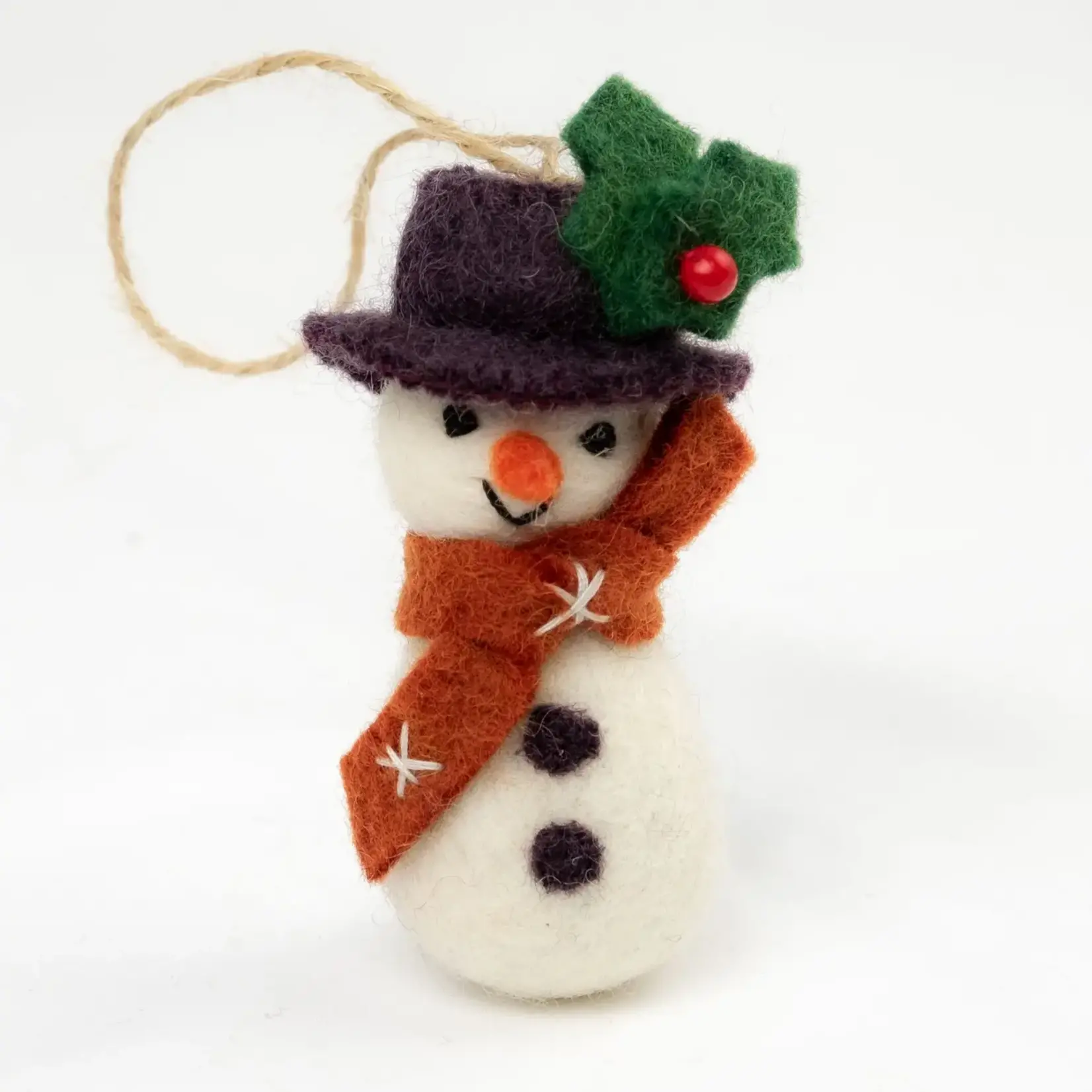Wool Felt Ornament - Snowmen