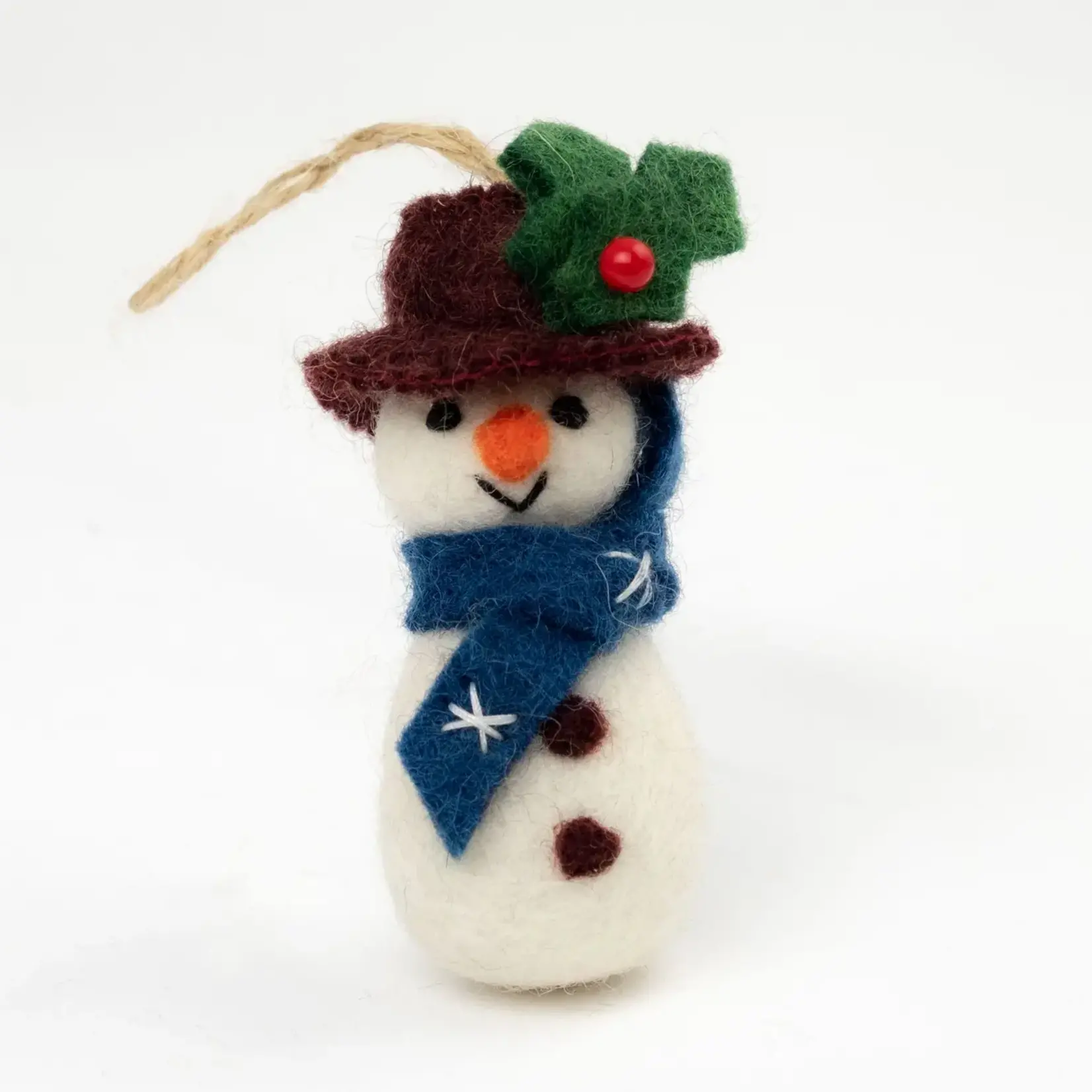 Wool Felt Ornament - Snowmen