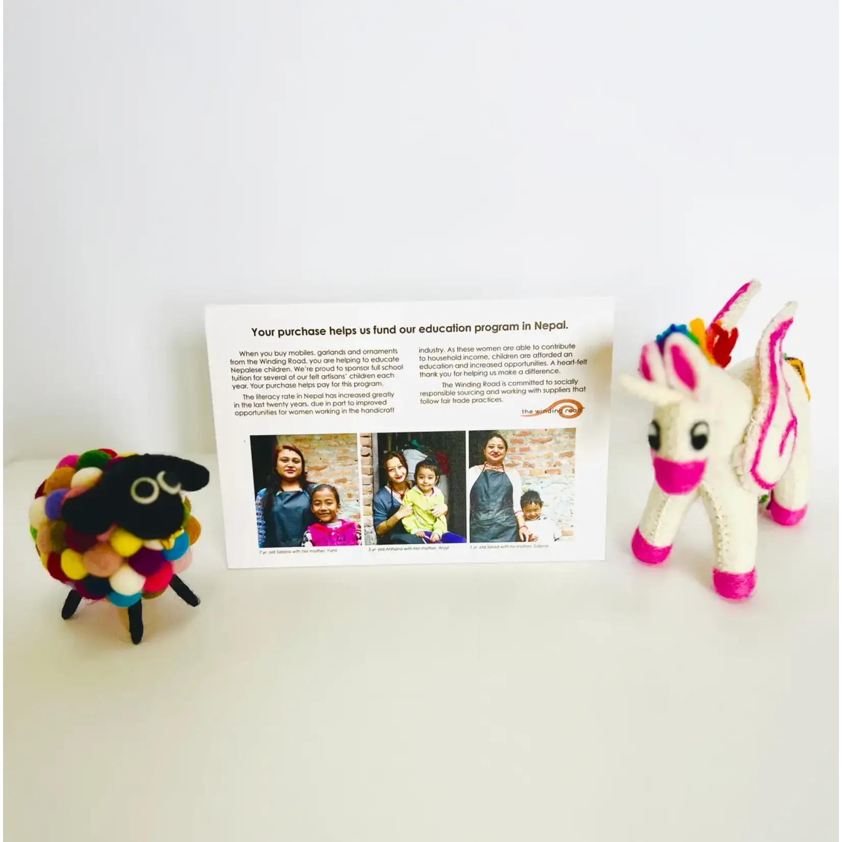 Wool Felt Ornament - Llama