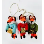Wool Felt Ornament - Christmas Fox