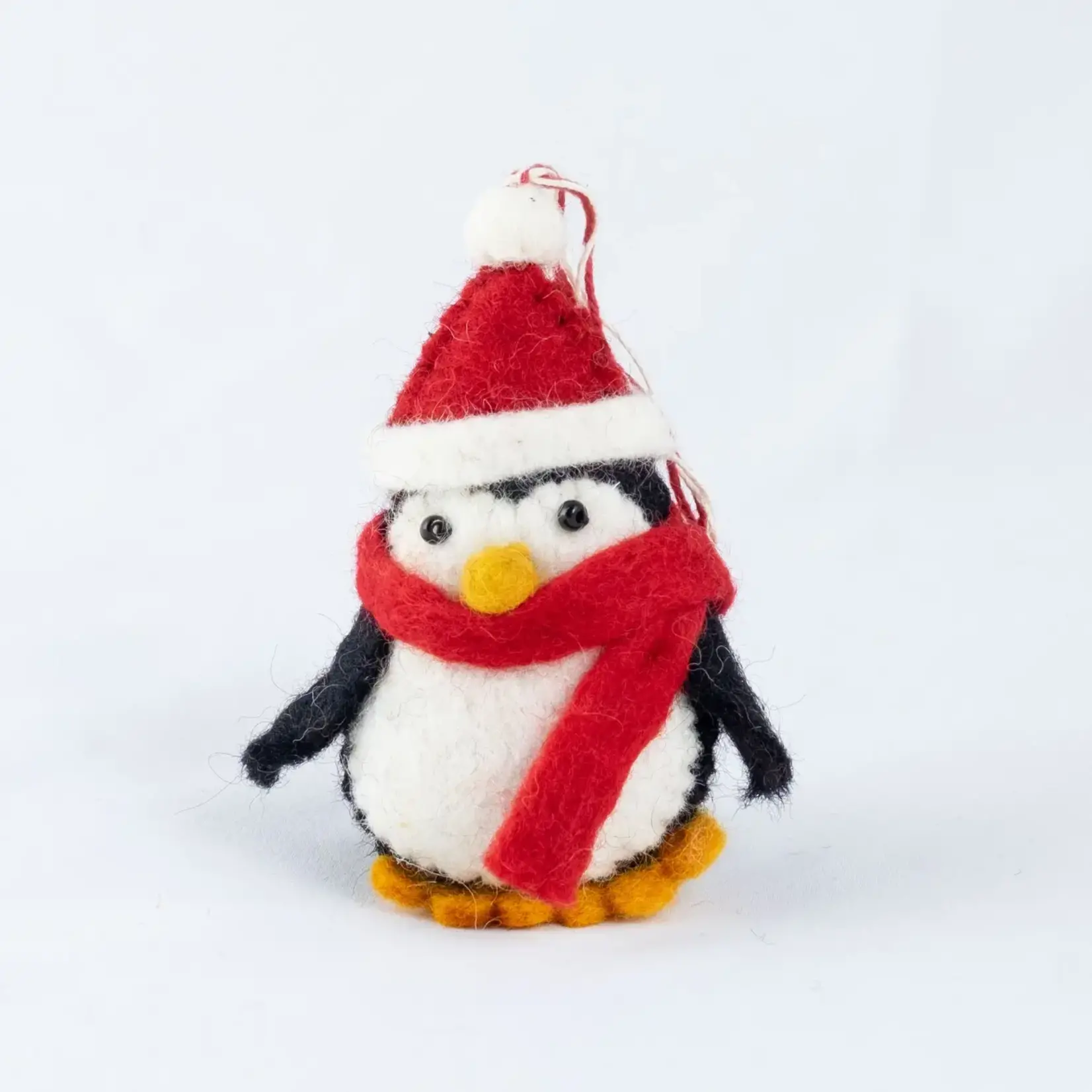 Wool Felt Ornament - Christmas Penguins