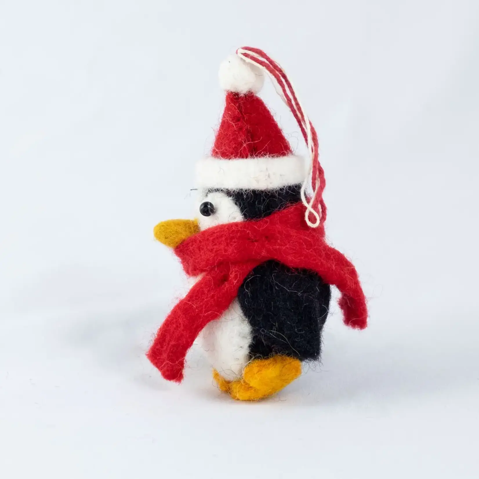 Wool Felt Ornament - Christmas Penguins