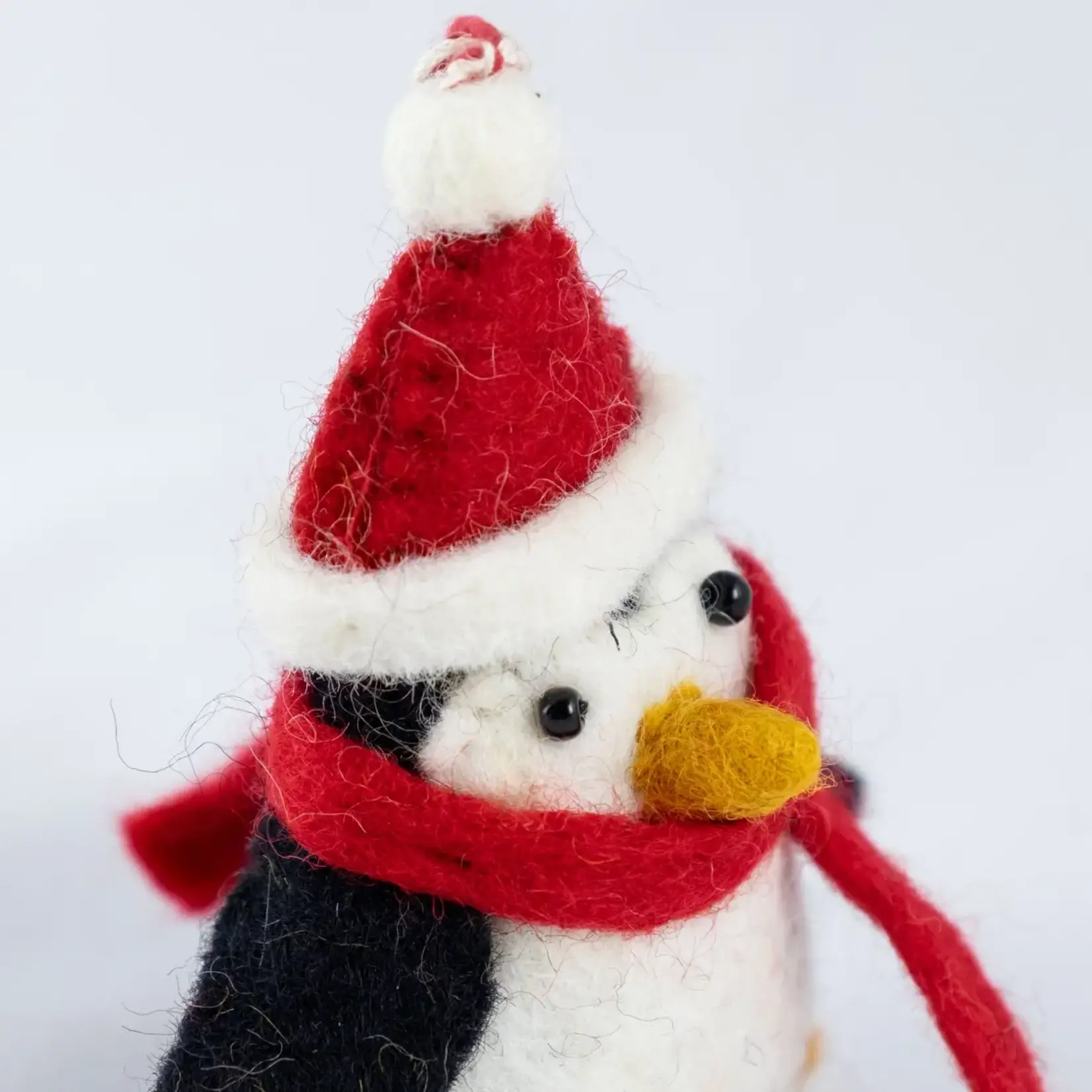 Wool Felt Ornament - Christmas Penguins