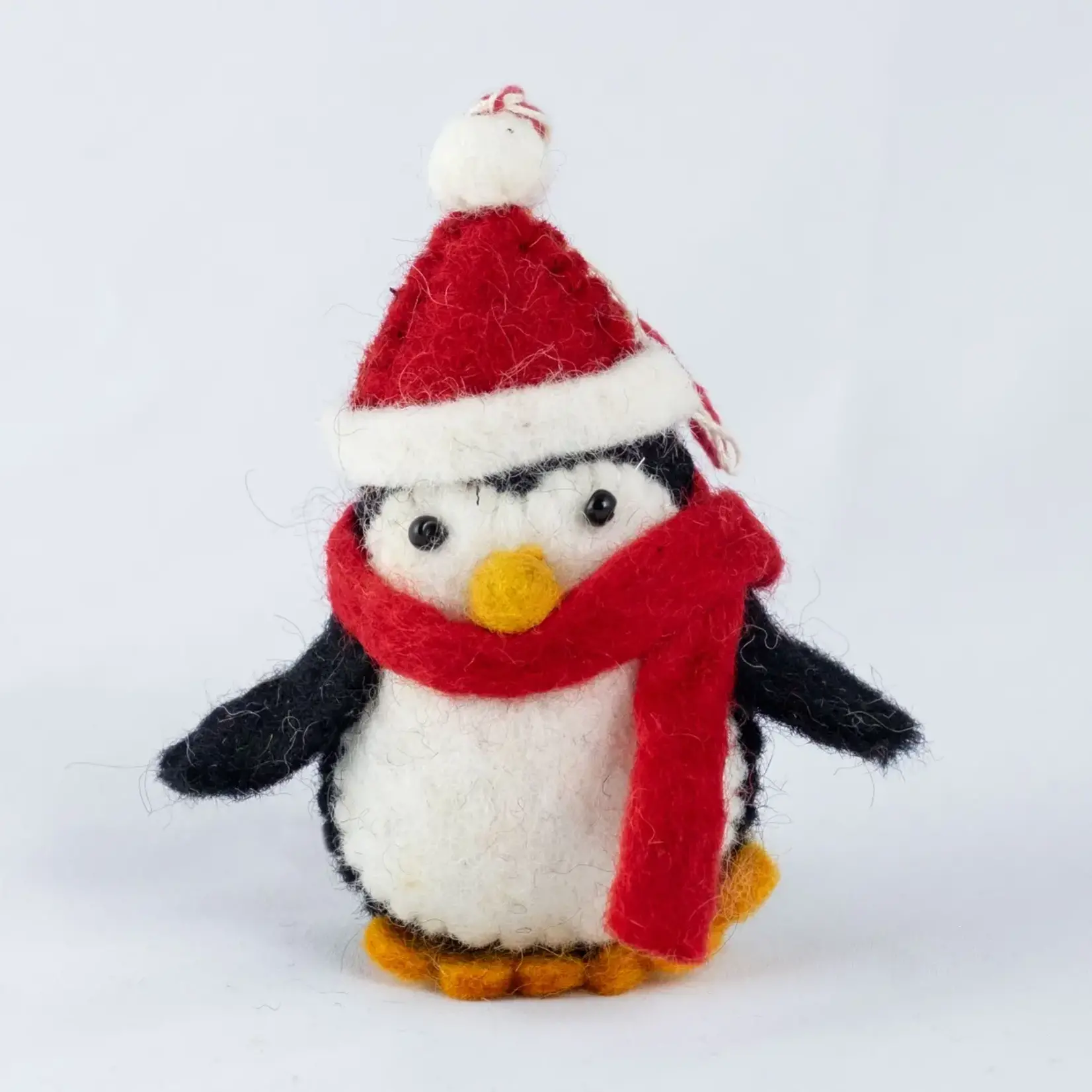 Wool Felt Ornament - Christmas Penguins