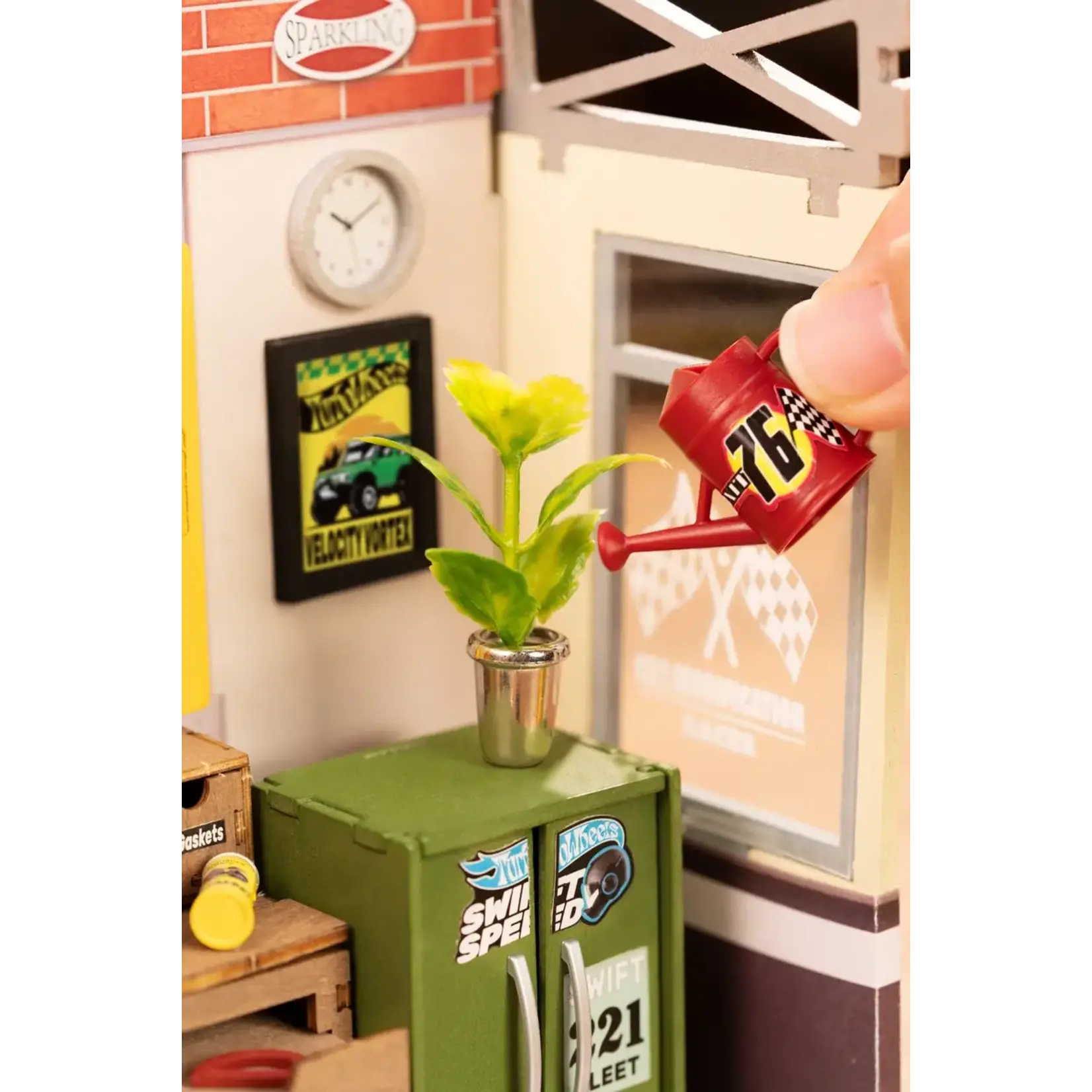 Hands Craft Diy Miniature House Kit: Garage Workshop