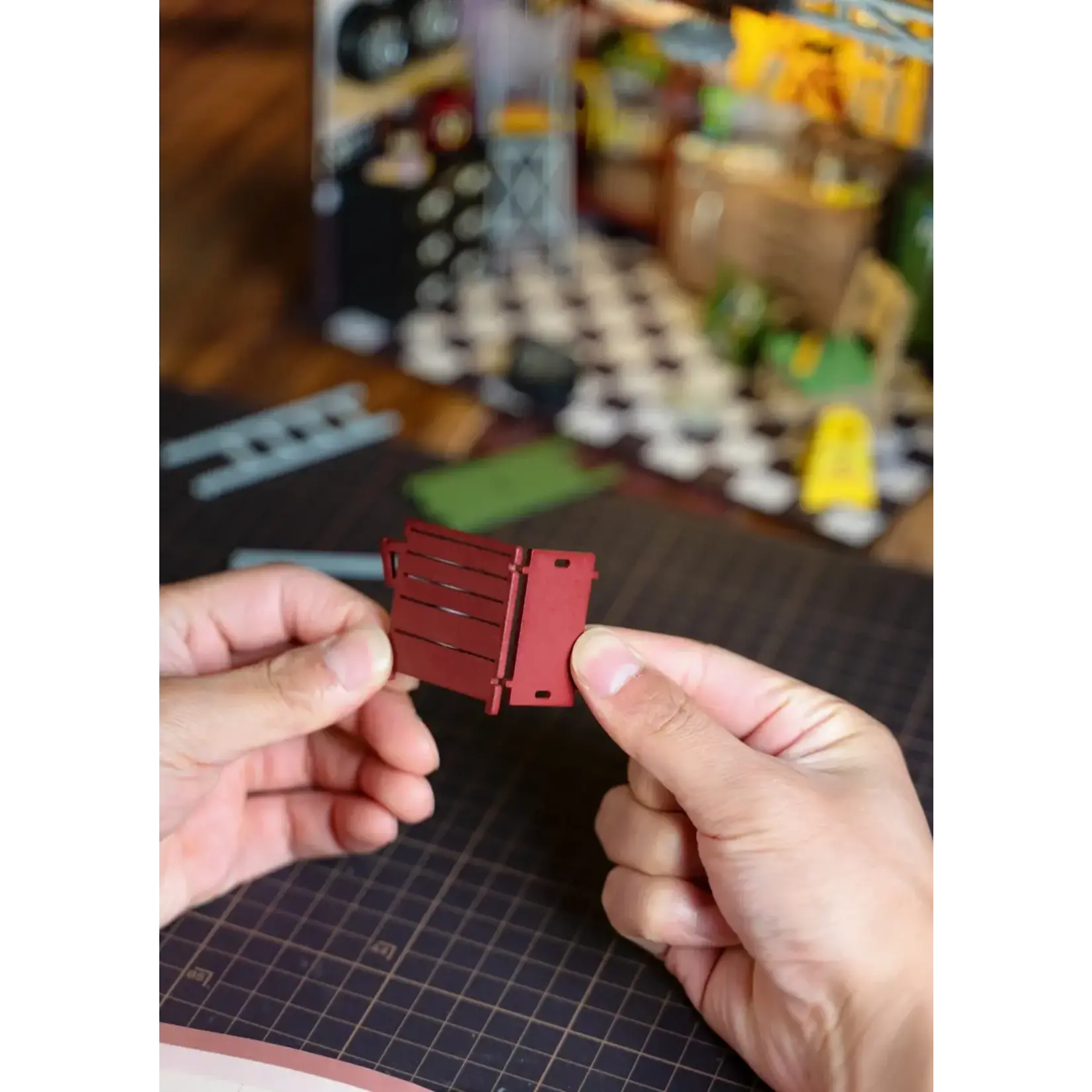 Hands Craft Diy Miniature House Kit: Garage Workshop