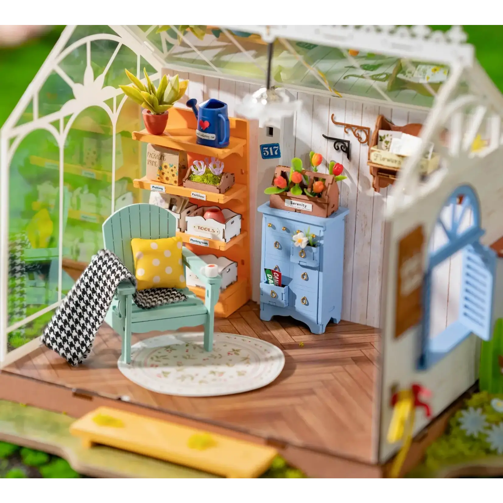 DIY Miniature House Kit: Dreamy Garden House