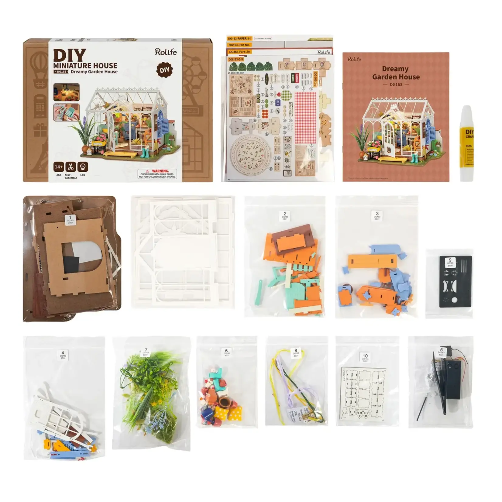 DIY Miniature House Kit: Dreamy Garden House