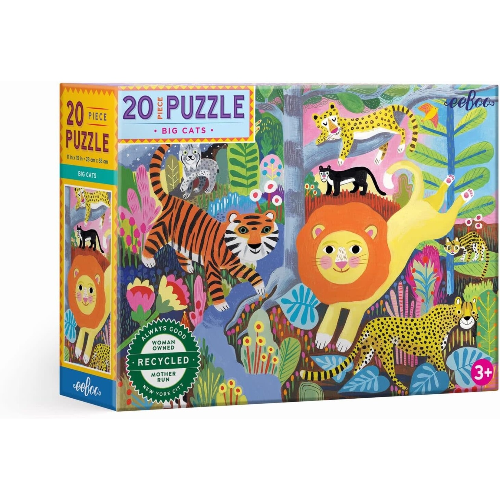 eeboo Big Cats 20 Piece Puzzle