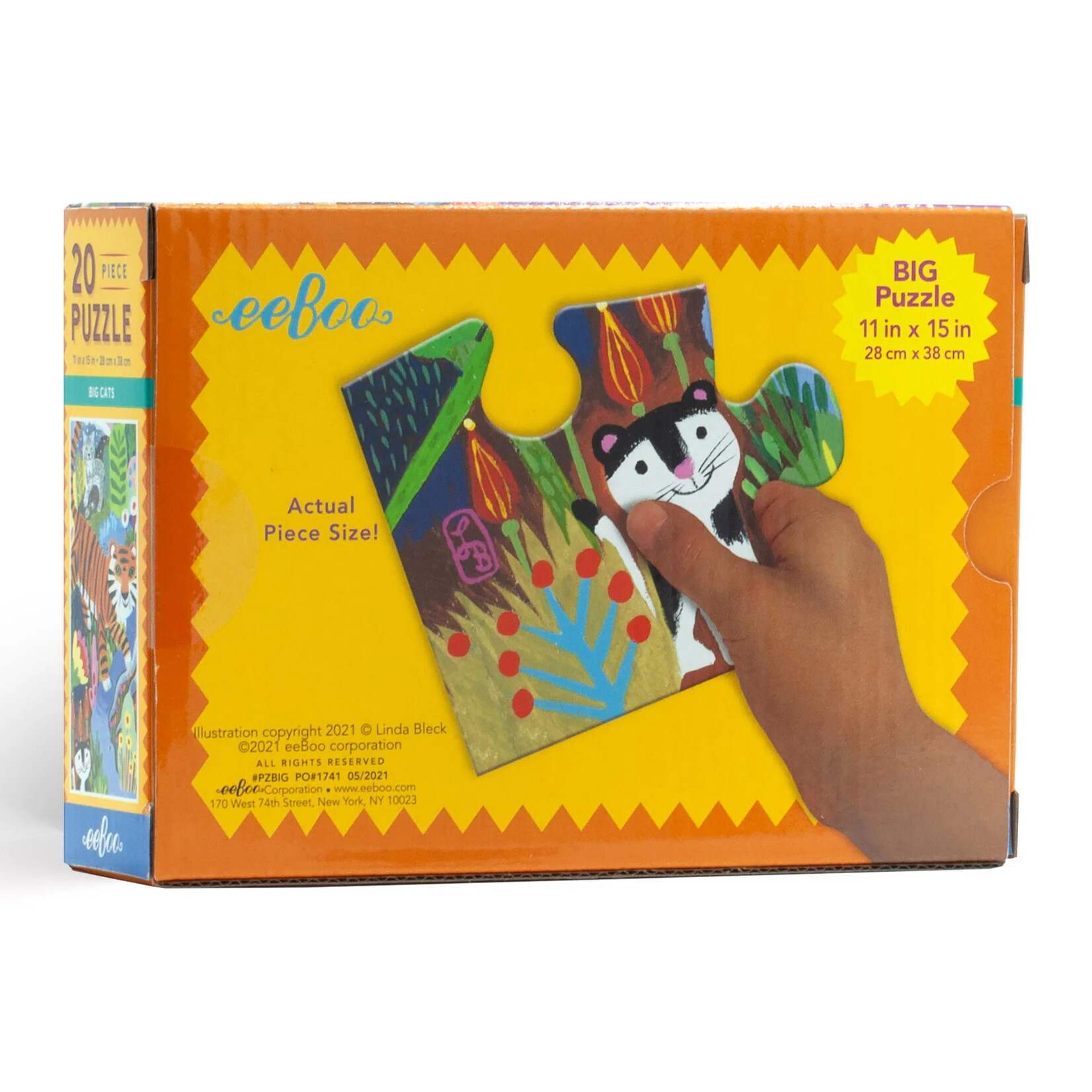 eeboo Big Cats 20 Piece Puzzle