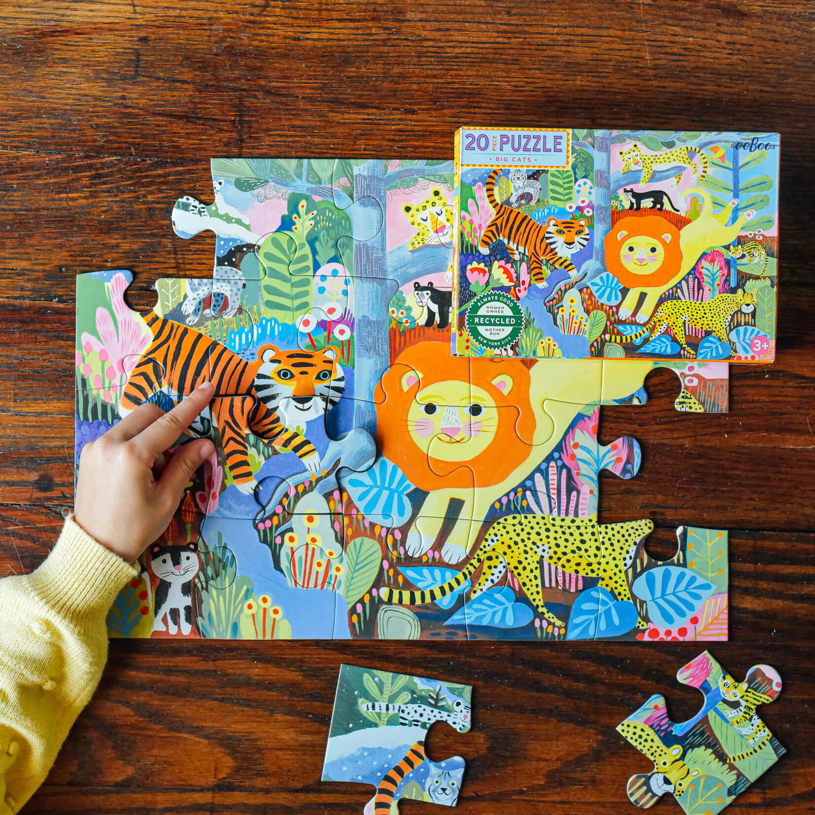 eeboo Big Cats 20 Piece Puzzle
