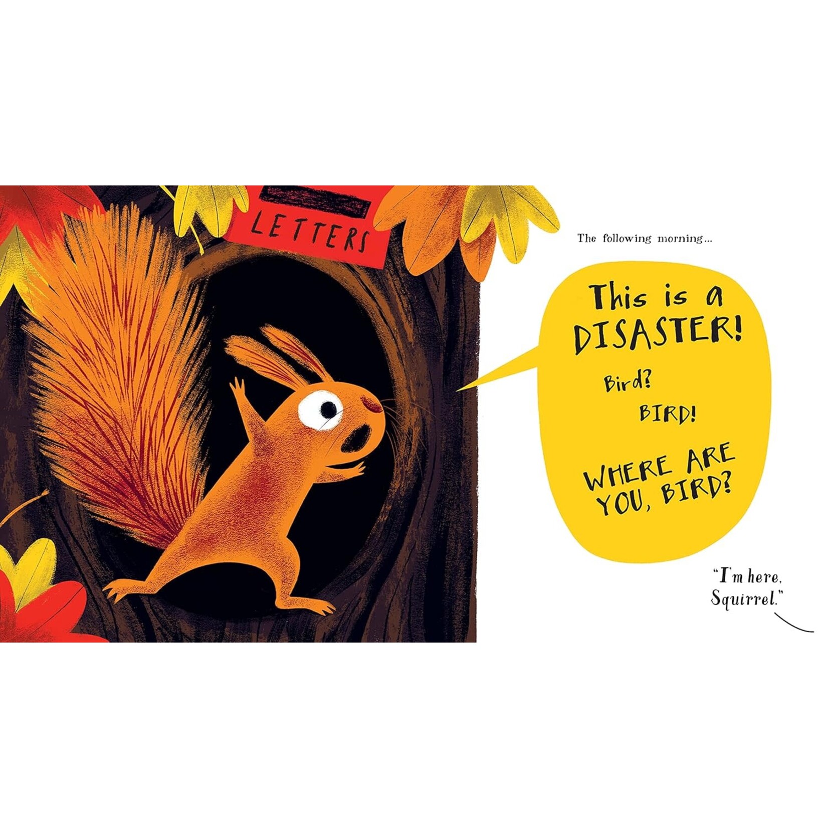 The Leaf Thief (Squirrel and Bird)