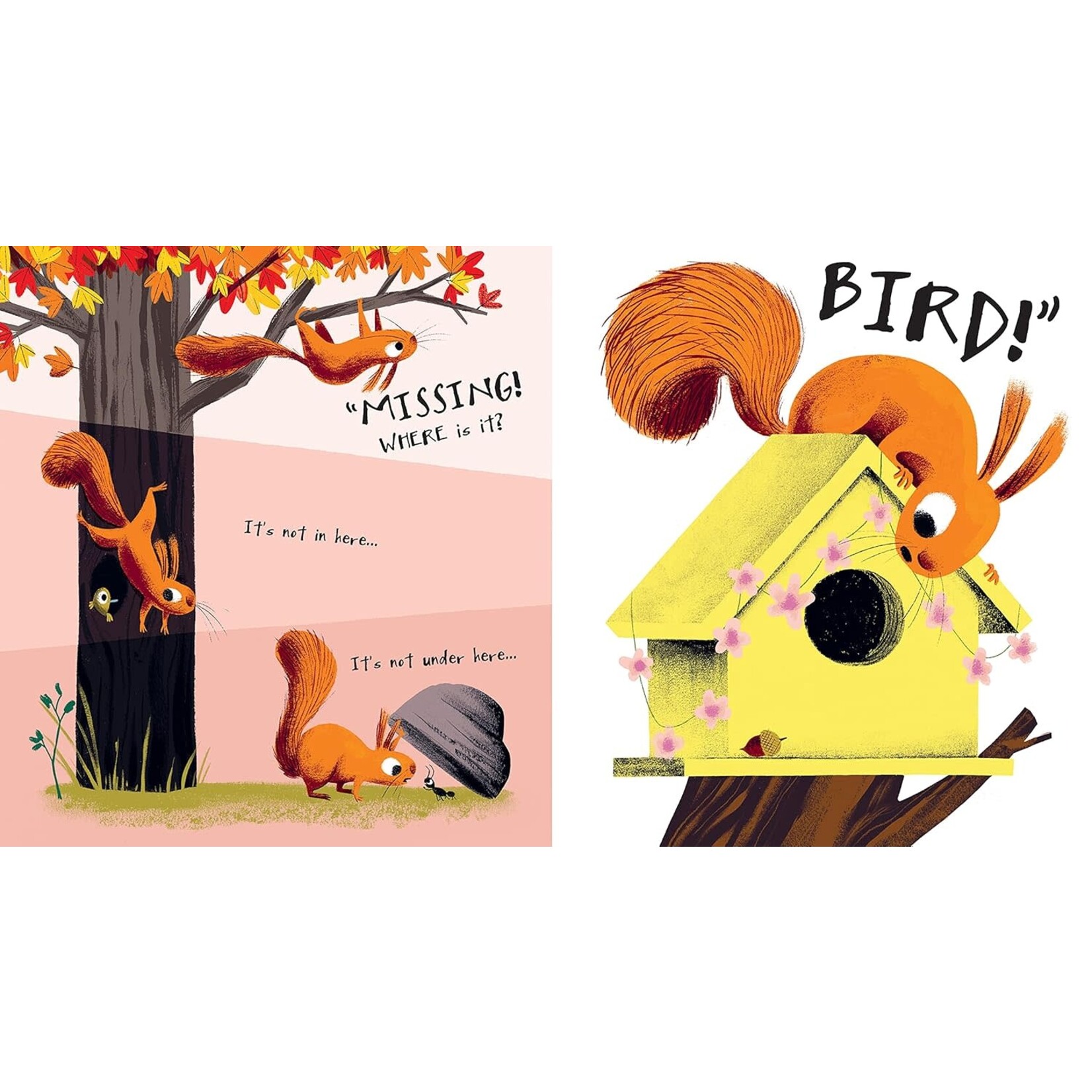 The Leaf Thief (Squirrel and Bird)