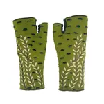 Trellis Fingerless Fleece Gloves (5 colors)
