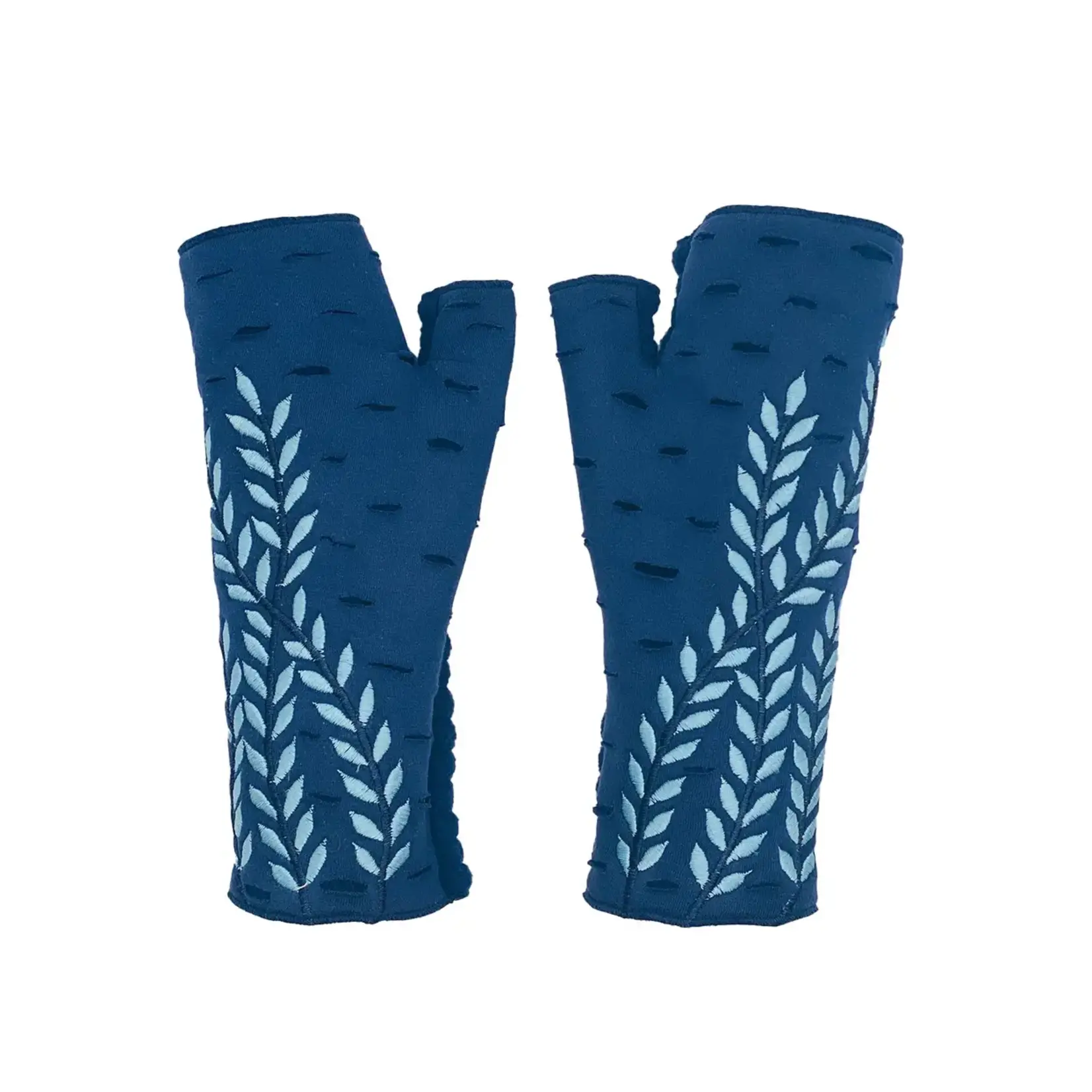 Trellis Fingerless Fleece Gloves