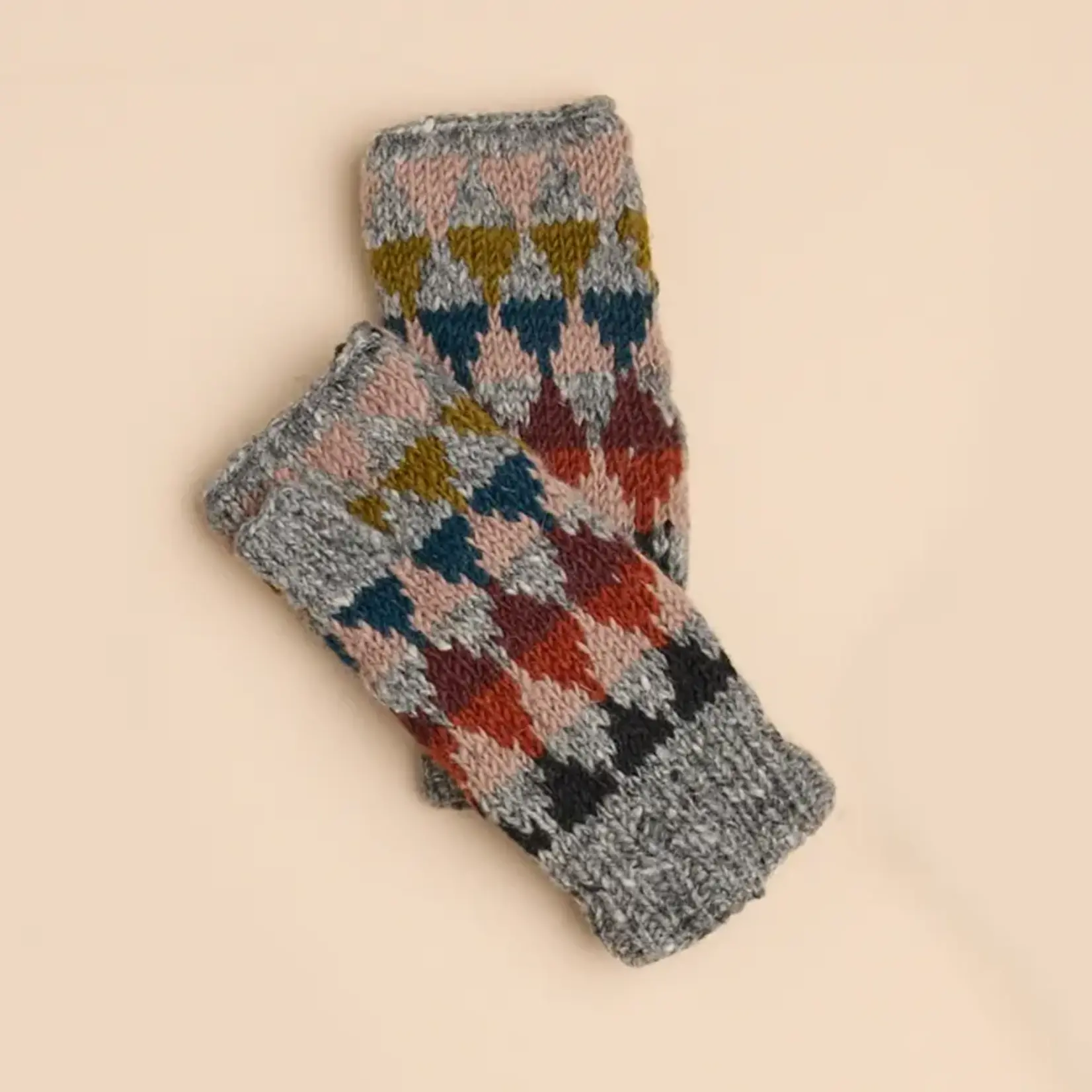 Jaya Wool Knit Half Mitten