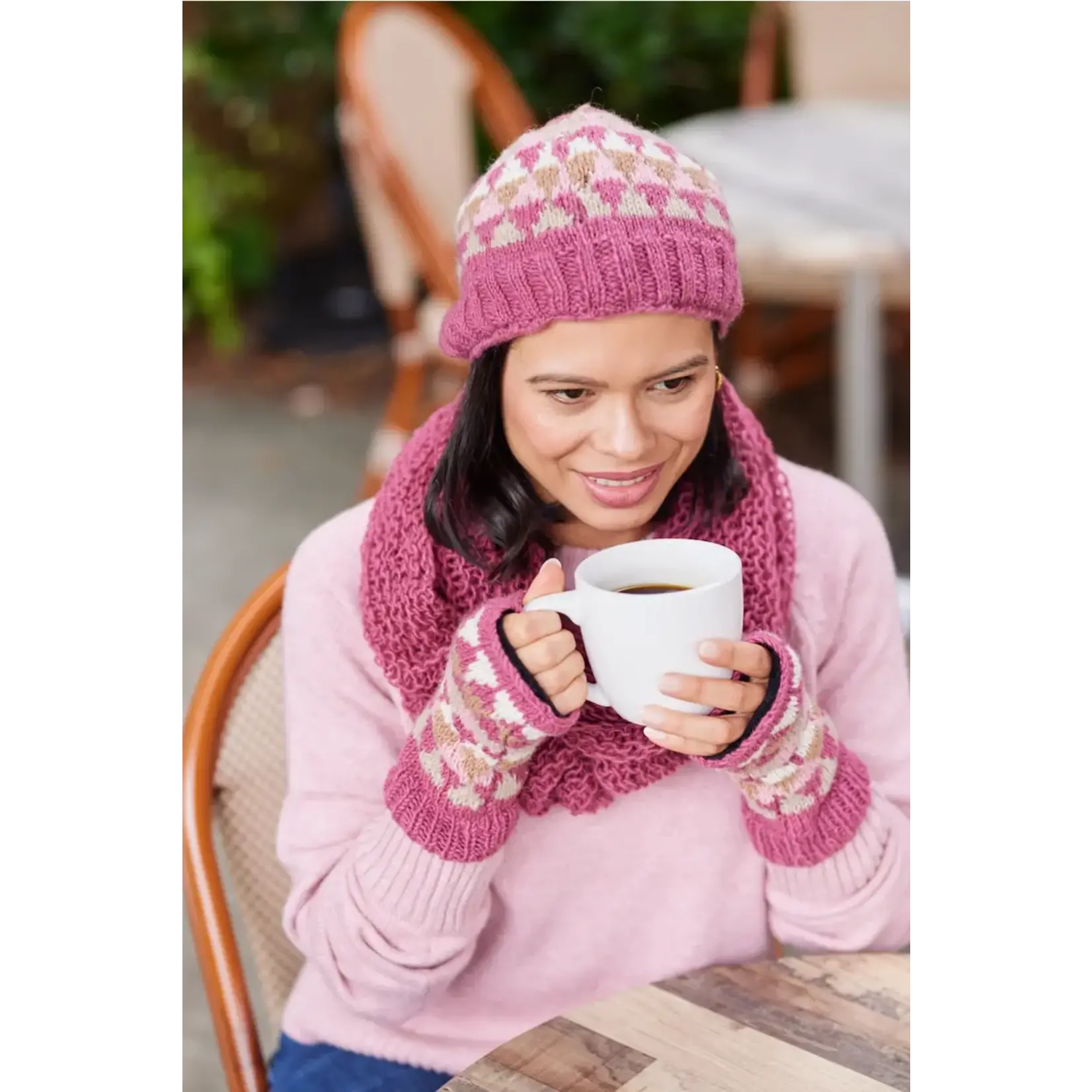 Jaya Wool Knit Half Mitten