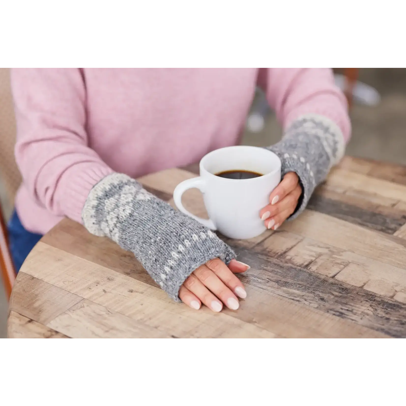 Vail Wool Knit Half Mitten