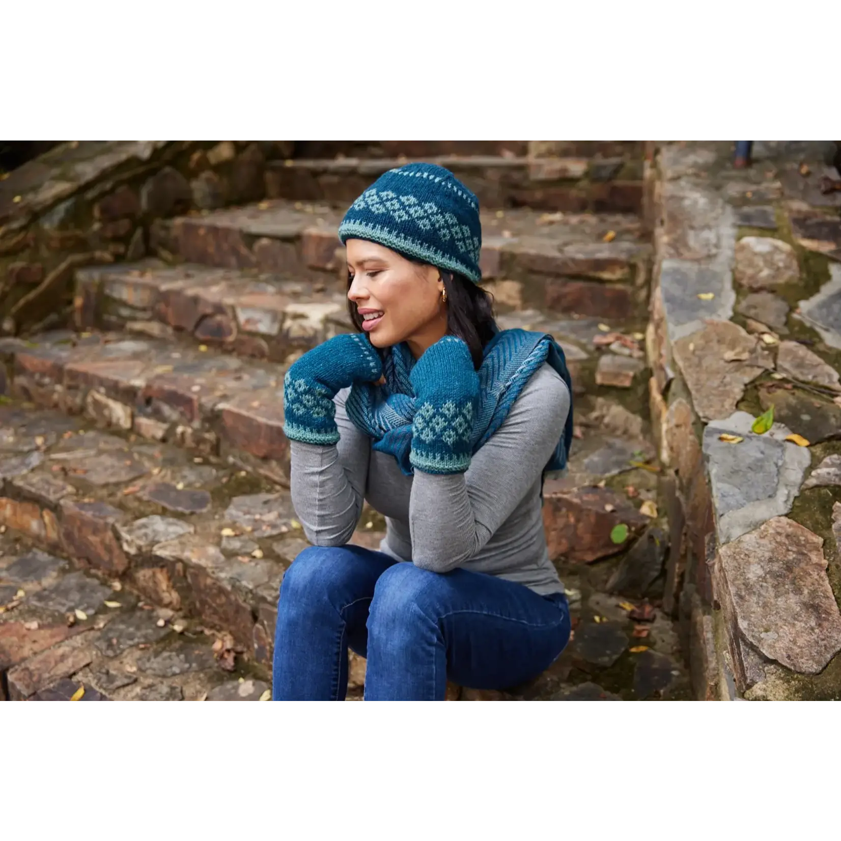 Vail Wool Knit Half Mitten